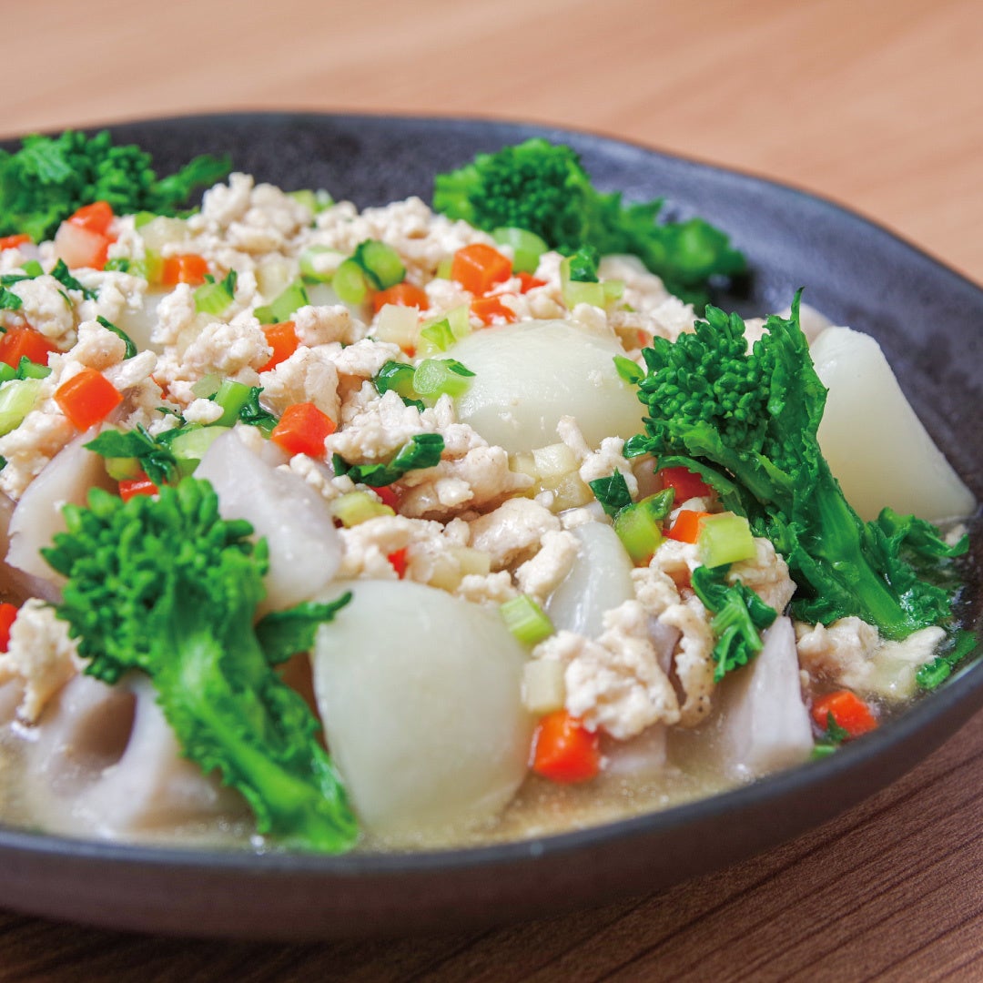 かぶの鶏そぼろあんかけ