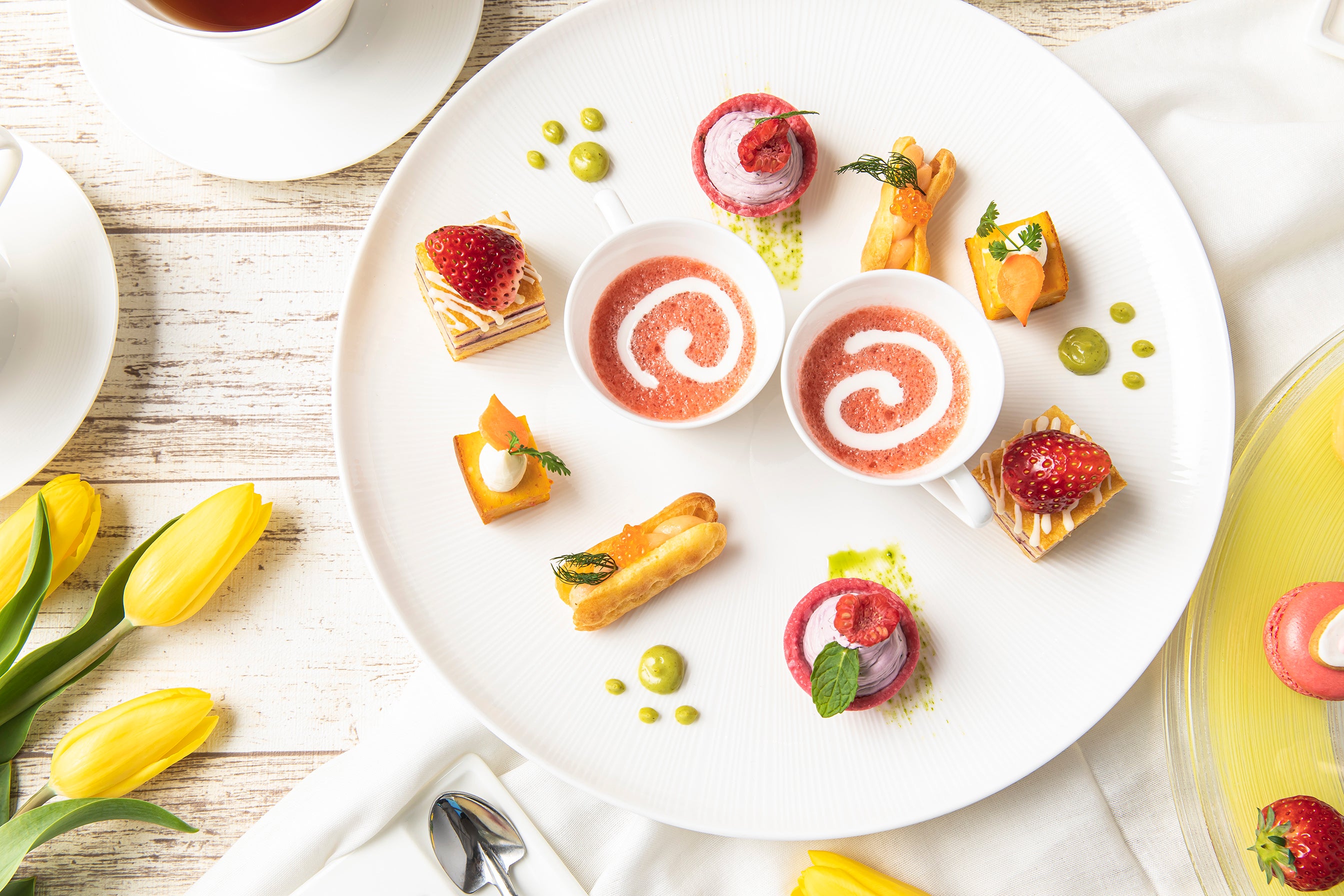 Easter Party～蝶が舞うギャラリーアフタヌーンティー～ セイボリープレート イメージ