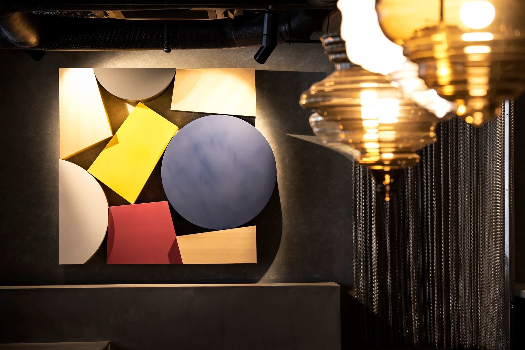 4つの神をイメージした積木アート