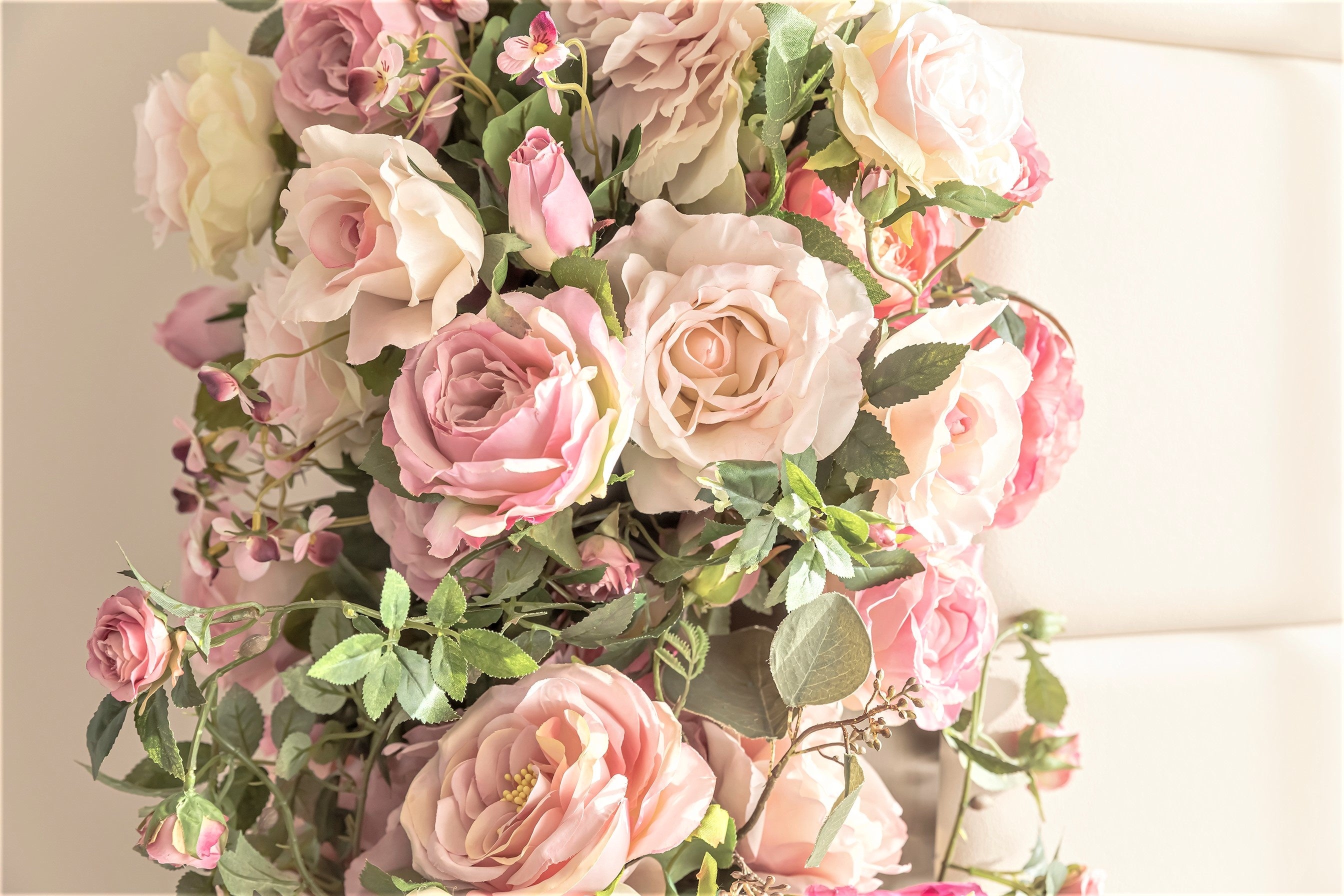 ローズをイメージしたフラワーアート