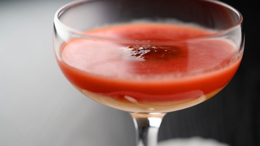 富良野産「人参ムースとトマトのクーリー」