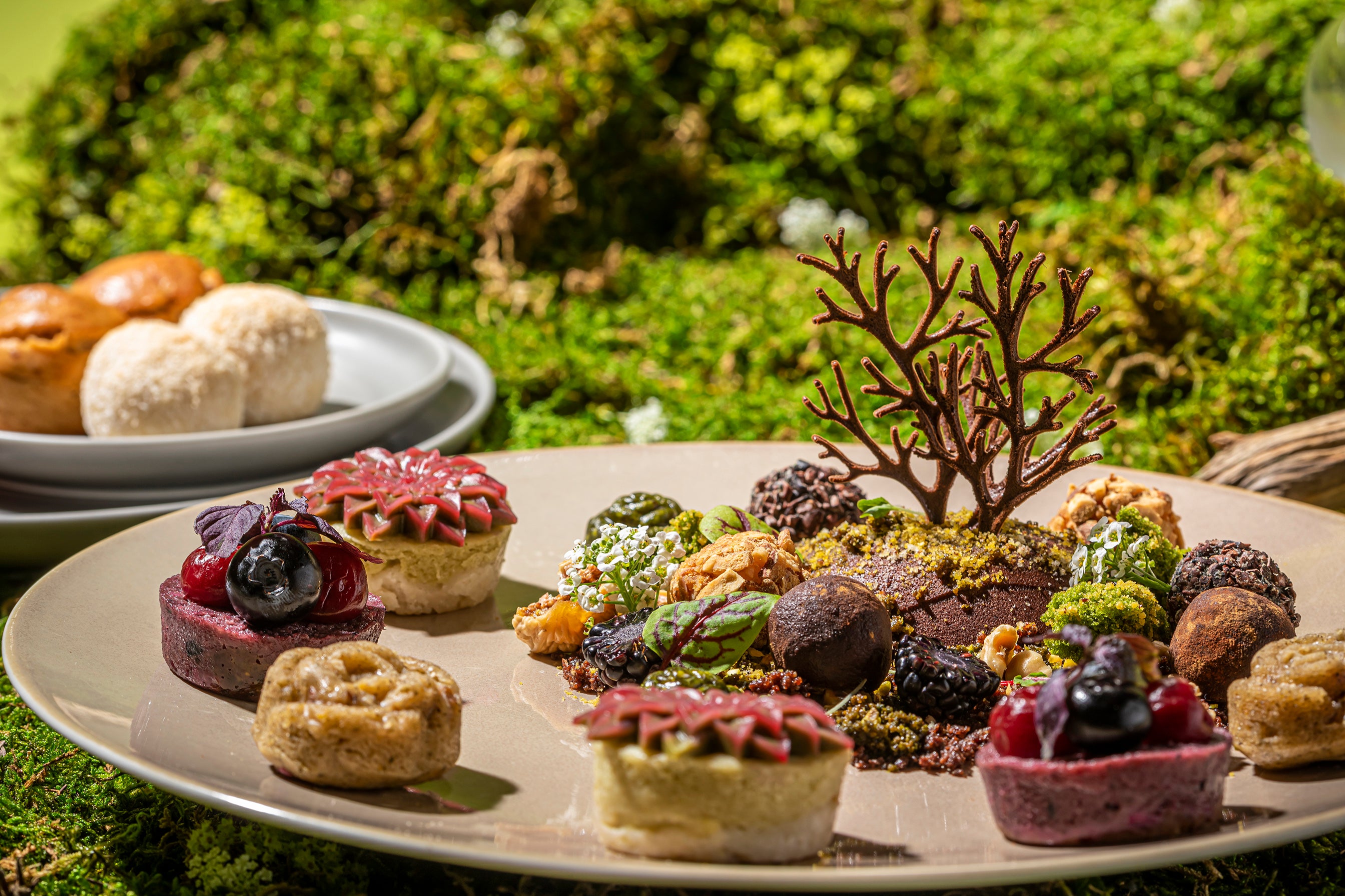 Floating Garden～Vegan Afternoon Tea～ スイーツプレート イメージ 