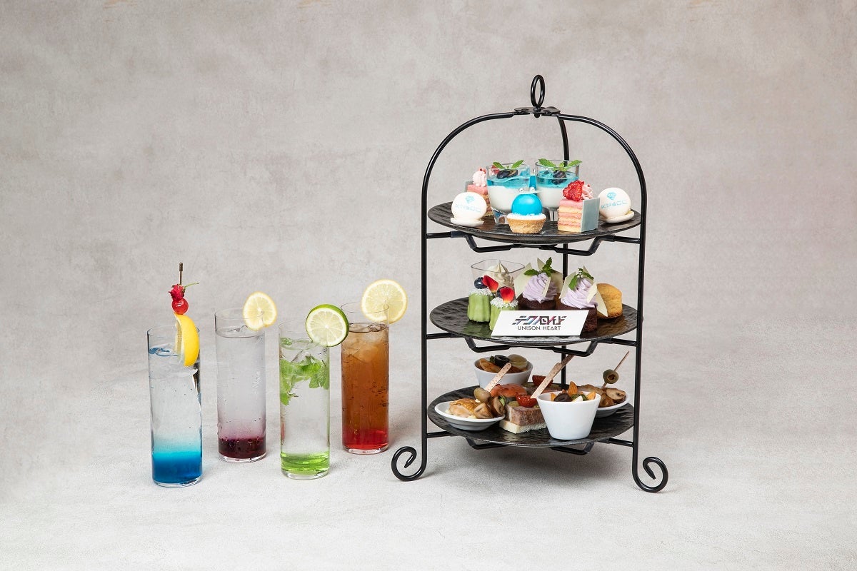 ユニット「KNoCC」のアフタヌーンティー、キャラクターソフトドリンク(イメージ)