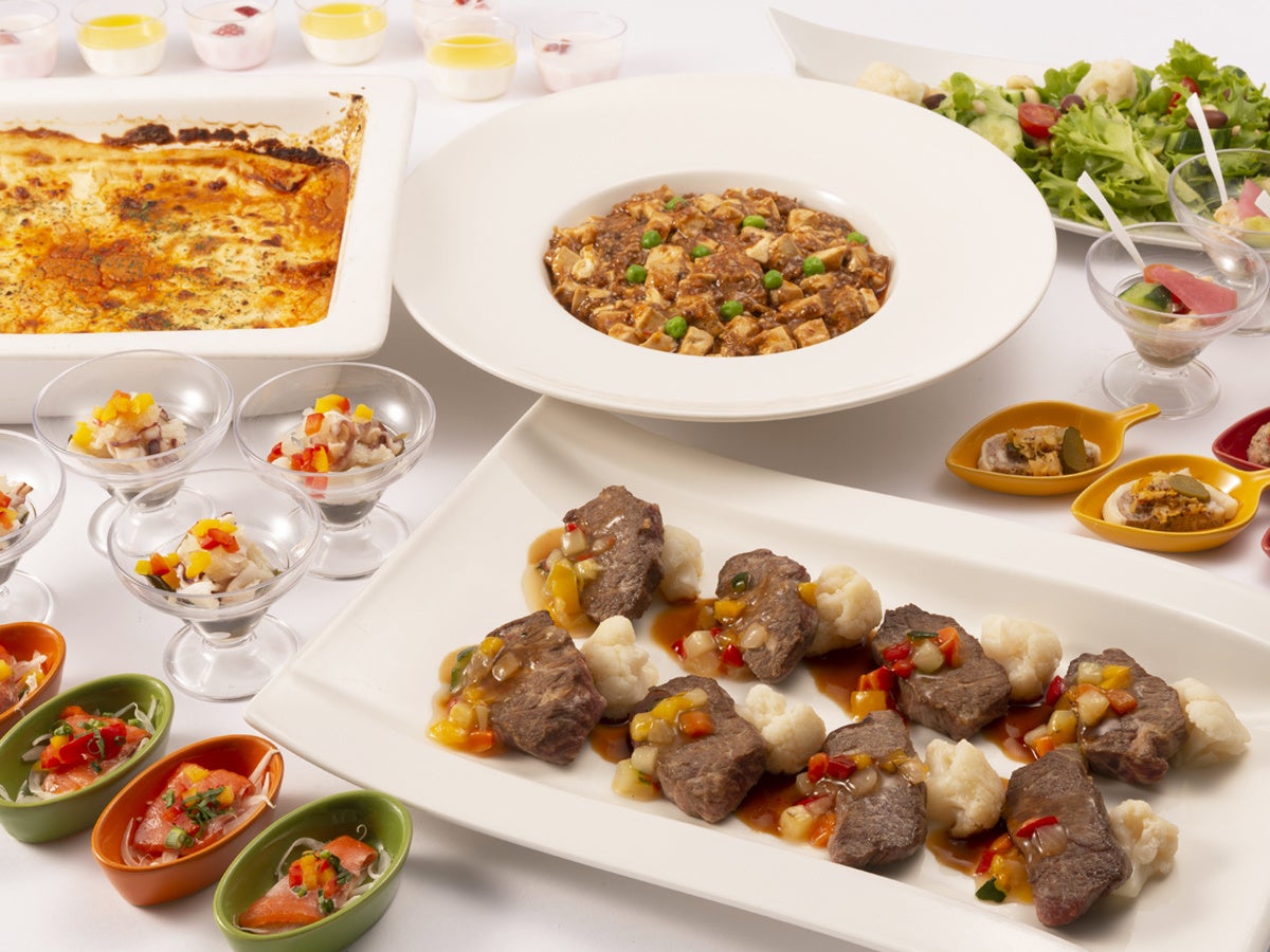 北海道産食材を使用したブッフェメニュー