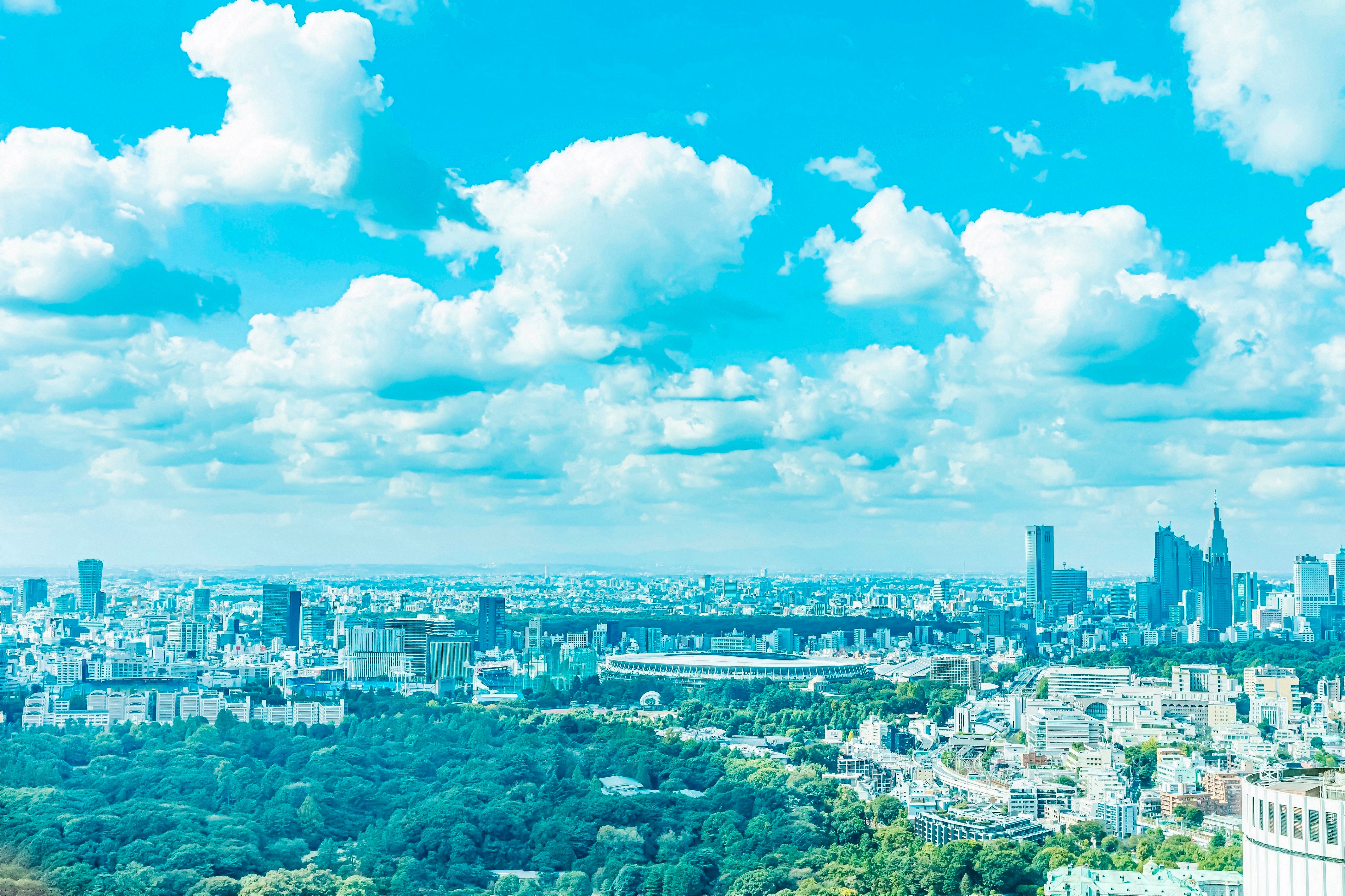 西側客室から望む神宮外苑、代々木新宿方面の景色 イメージ