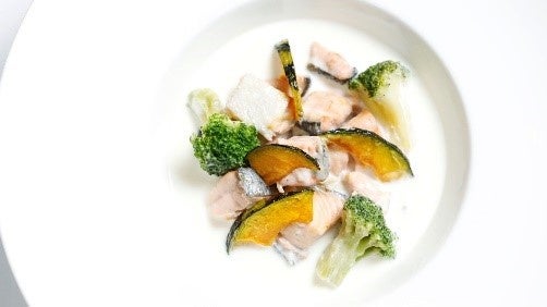 えりも産銀聖のクラムチャウダー風