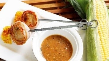 北海道産ベーコンと帆立貝のブロシェット