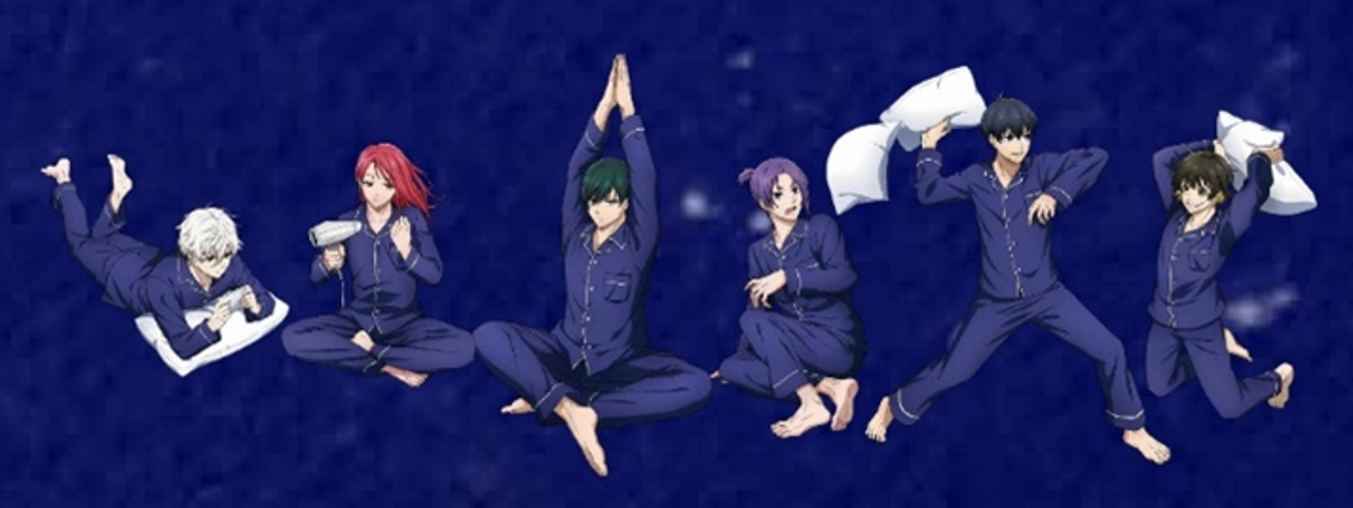 ホテル合宿をテーマに描き下ろしたオリジナルイラスト