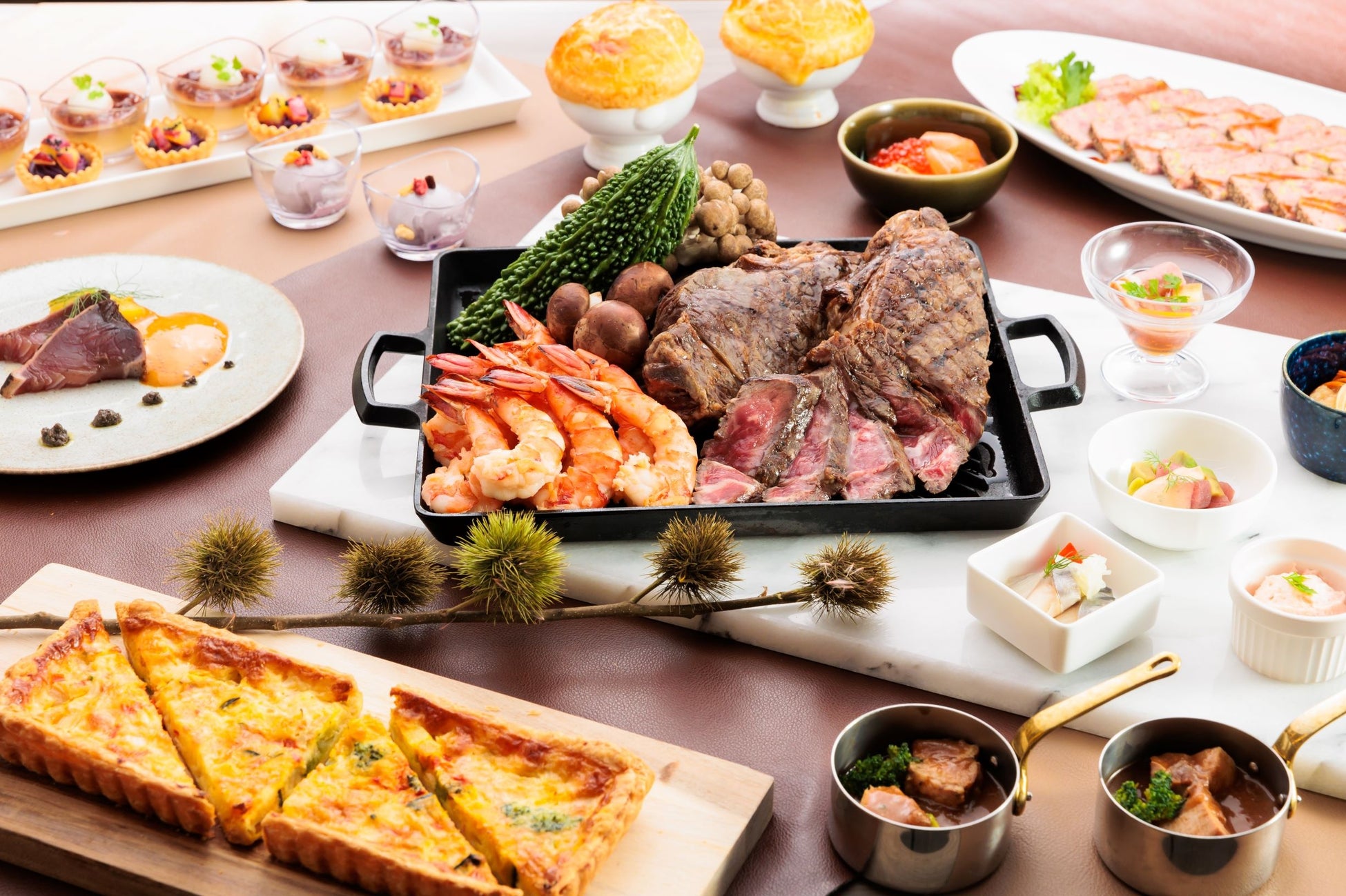 秋の食材を使用(画像はディナーイメージ)