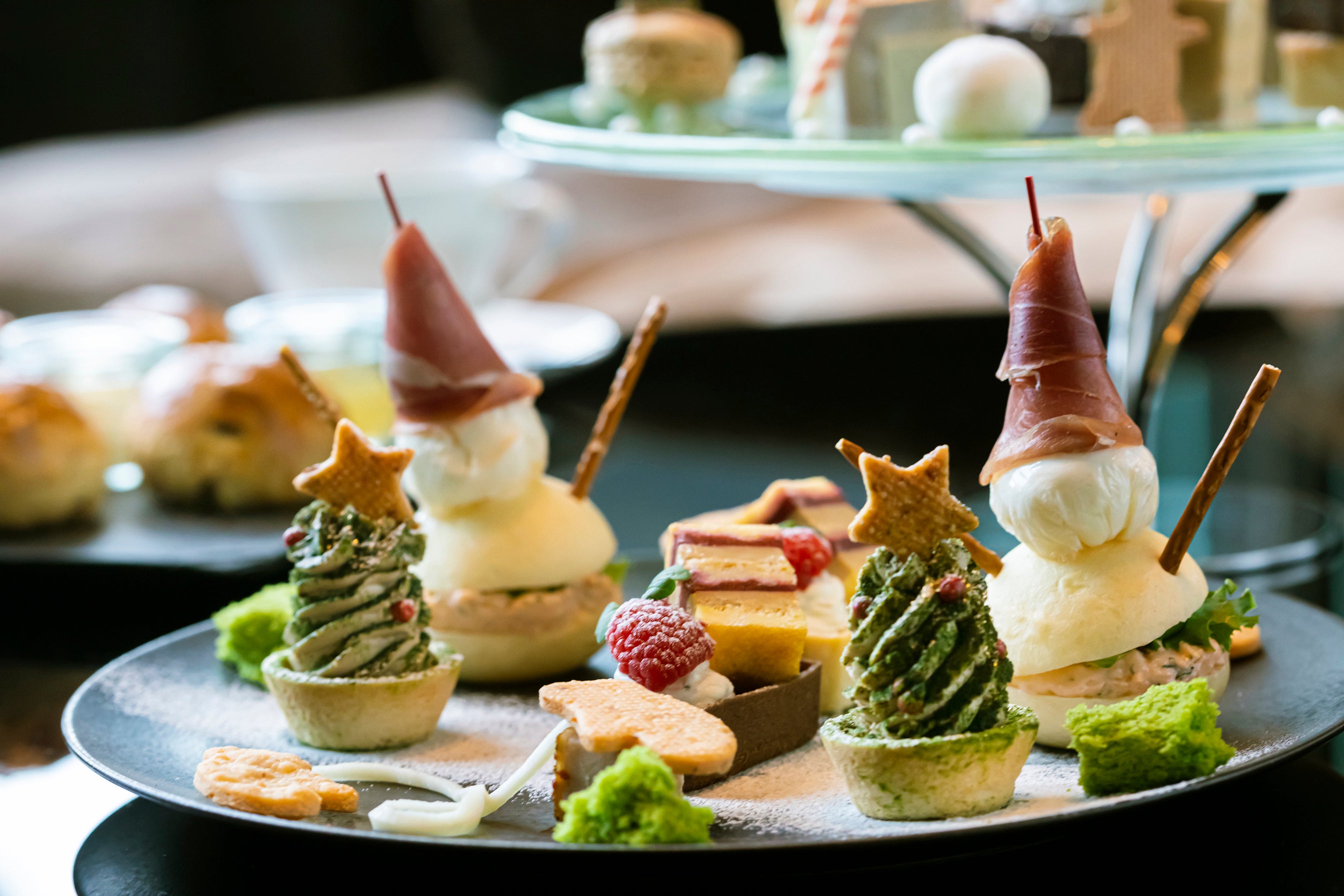 Jolly Christmas アフタヌーンティー ～with Teddy Bear～ セイボリープレート イメージ