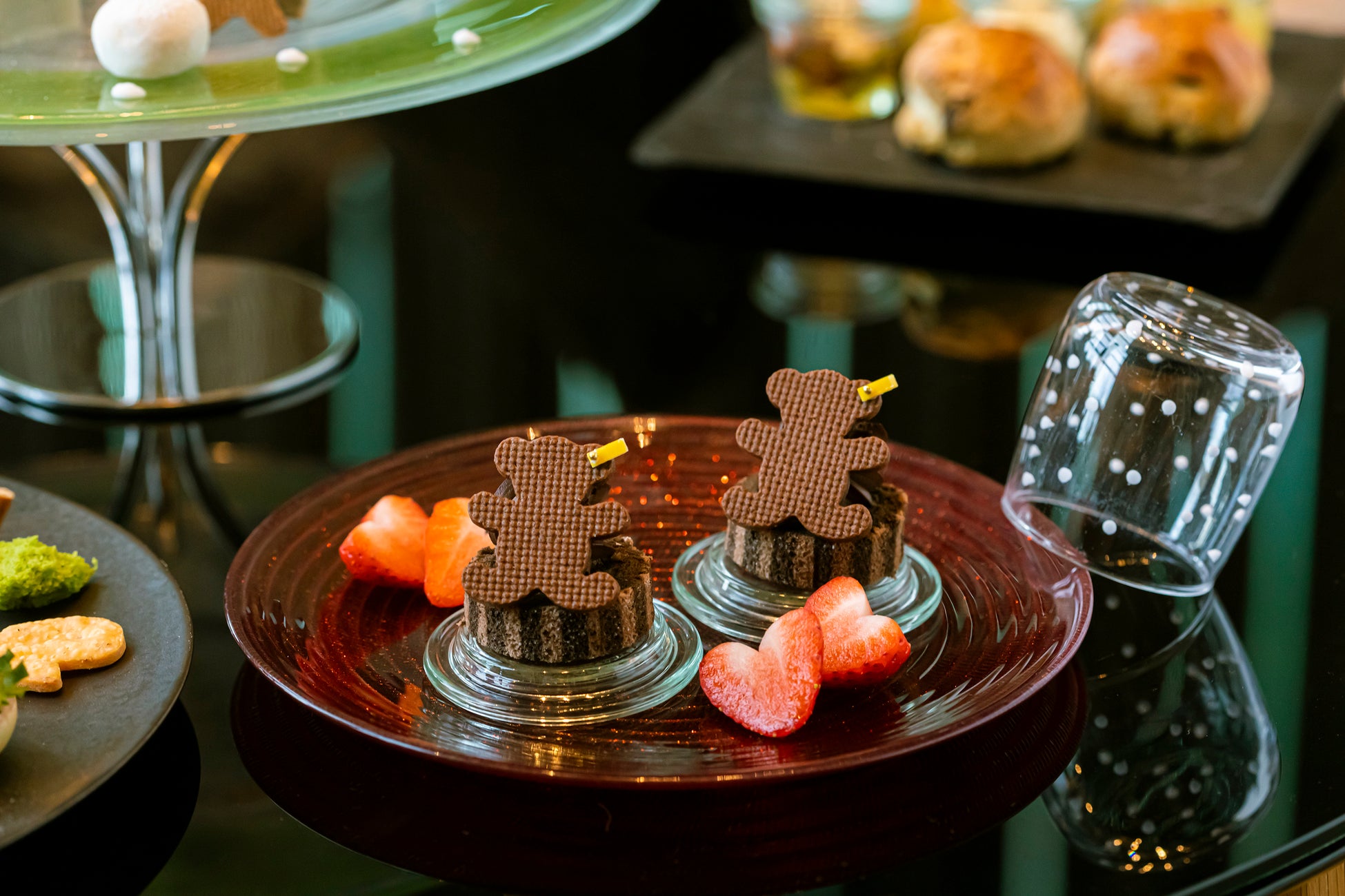 Jolly Christmas アフタヌーンティー ~with Teddy Bear~ シュタイフプレート イメージ