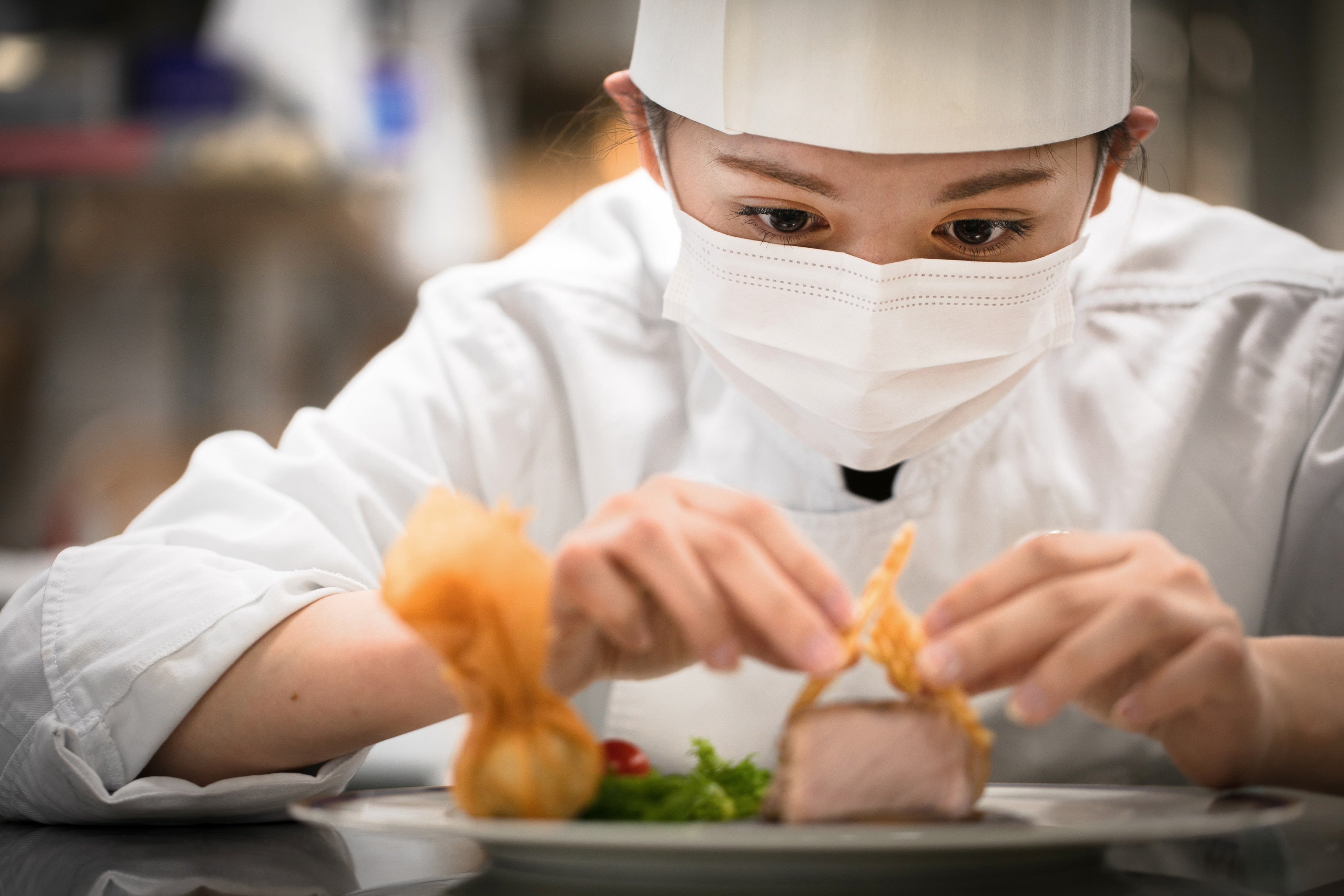 中国料理 高 仕上げ風景
