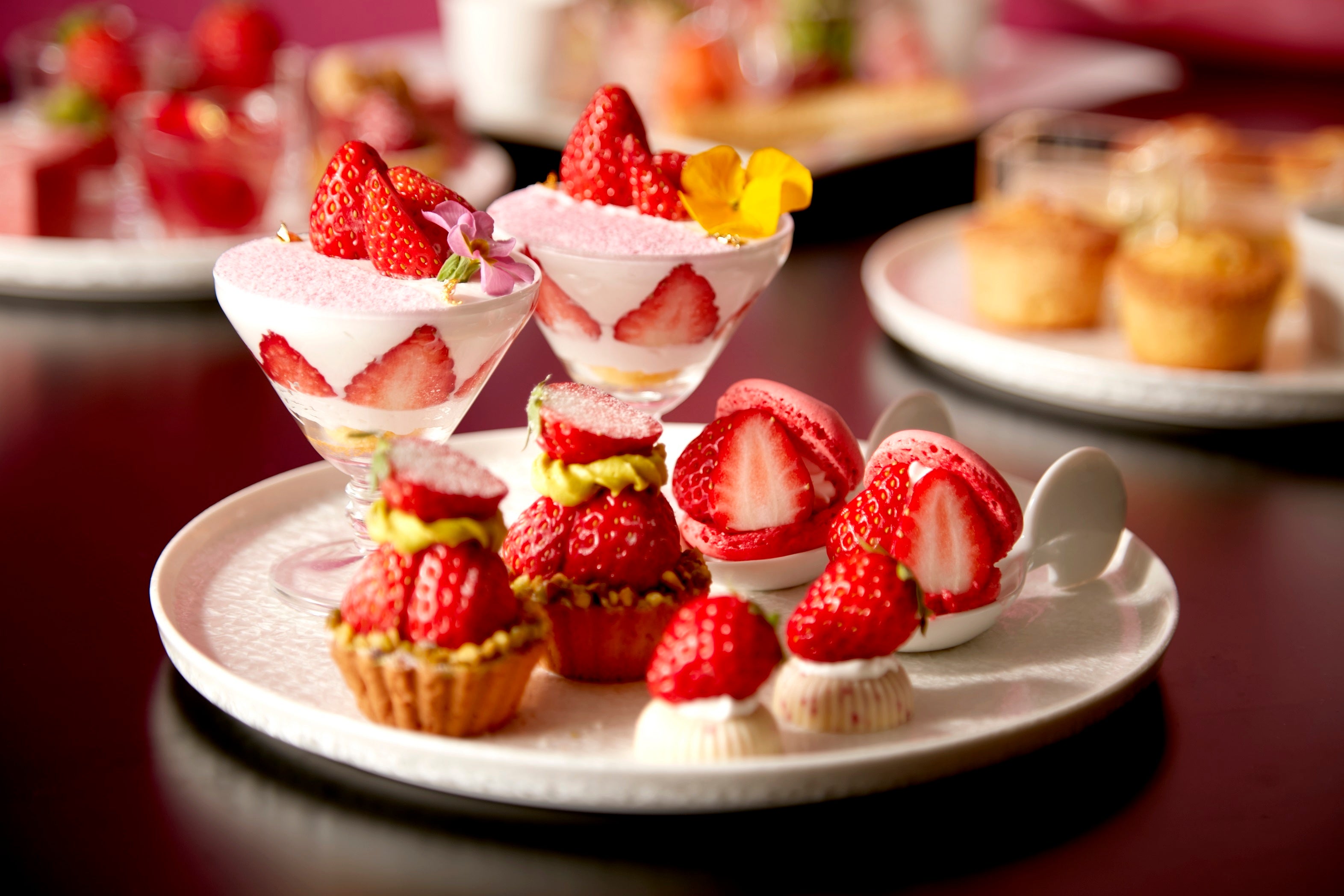 いちごアフタヌーンティーセット スイーツ イメージ