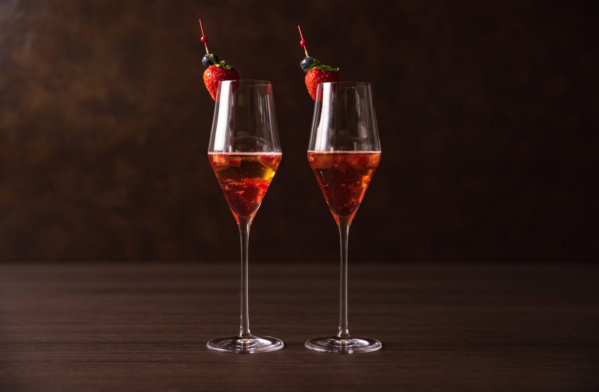 いちごのアールグレーティーソーダ