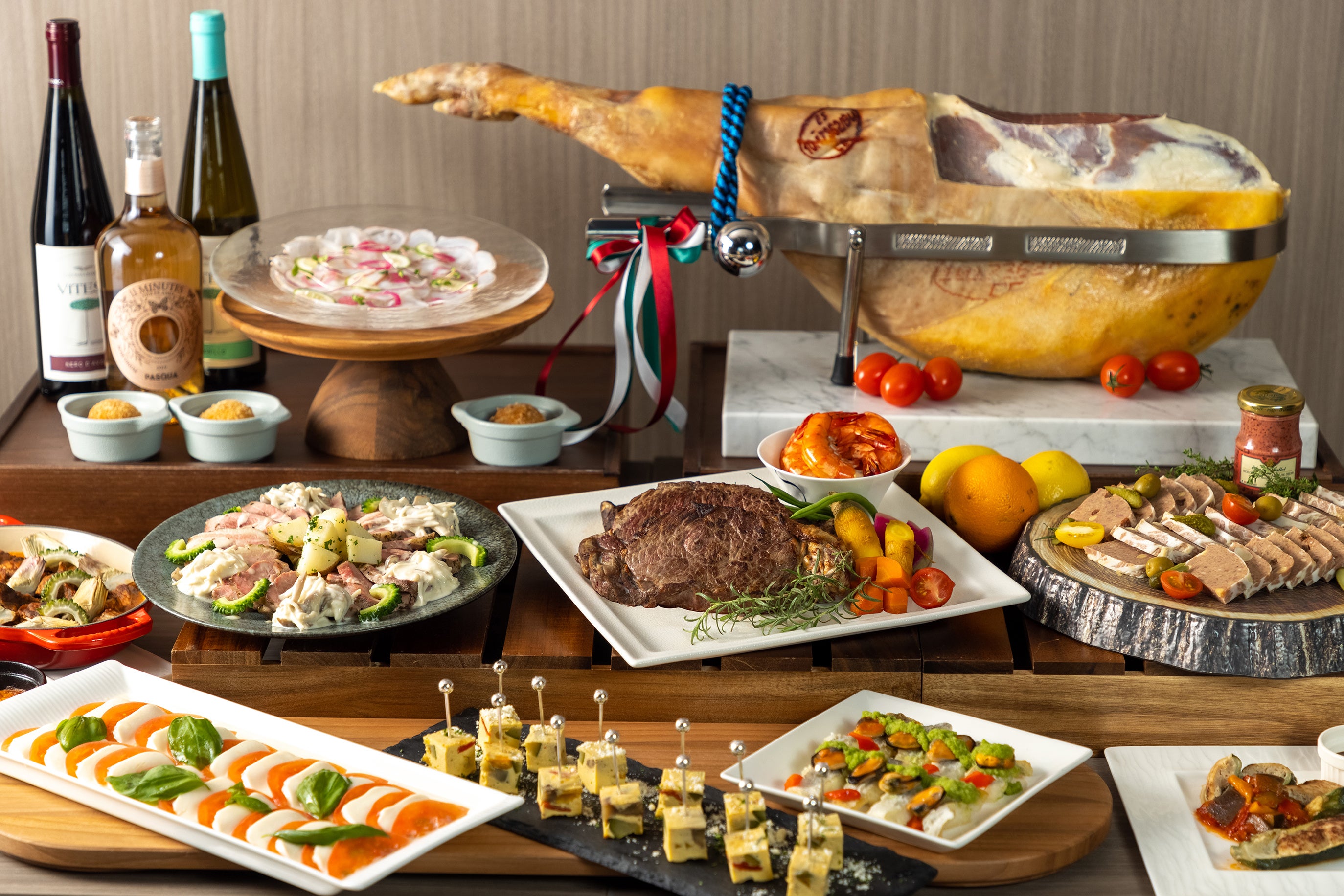 ディナーブッフェの一部(イメージ)