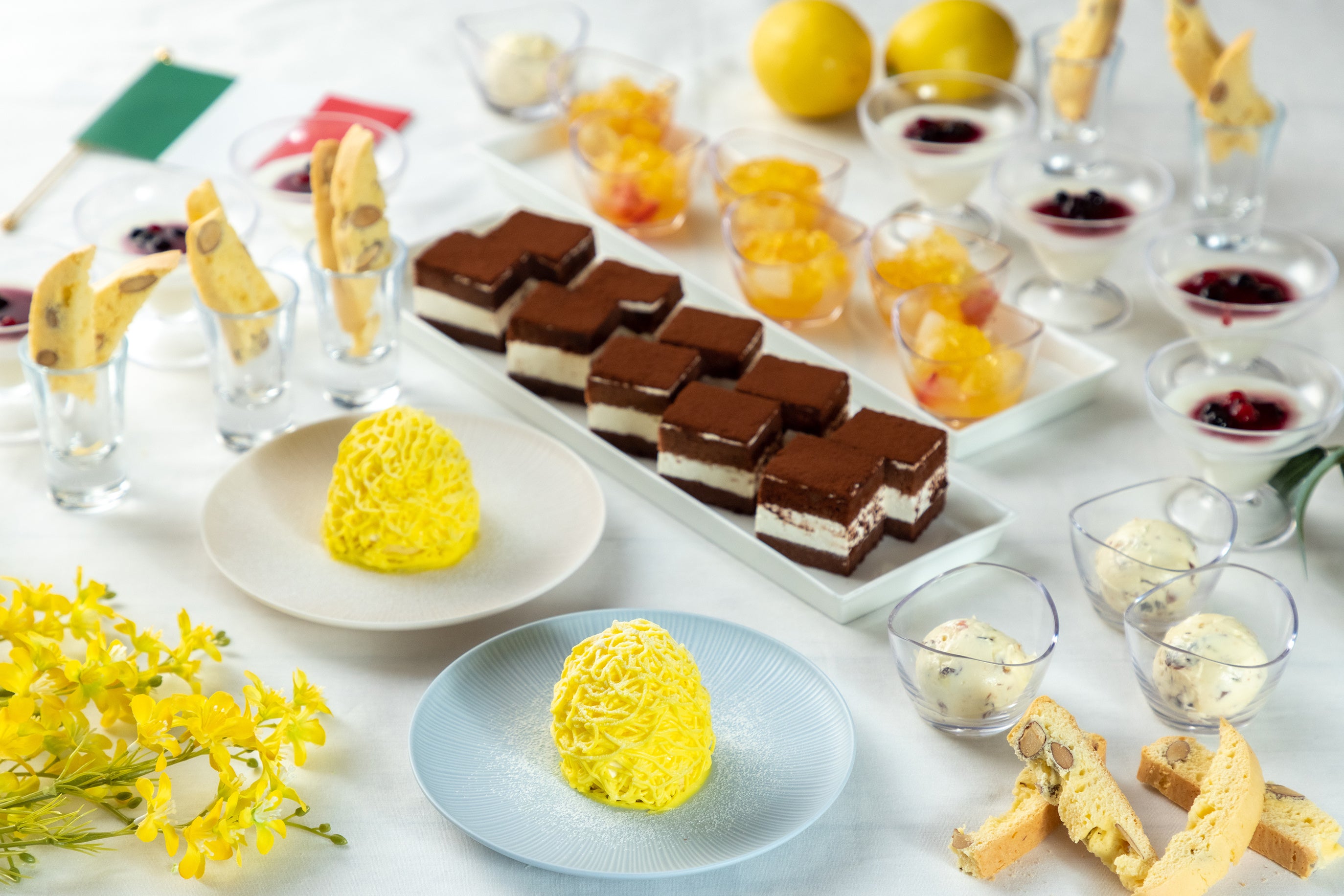 ランチブッフェのスイーツ一部(イメージ)