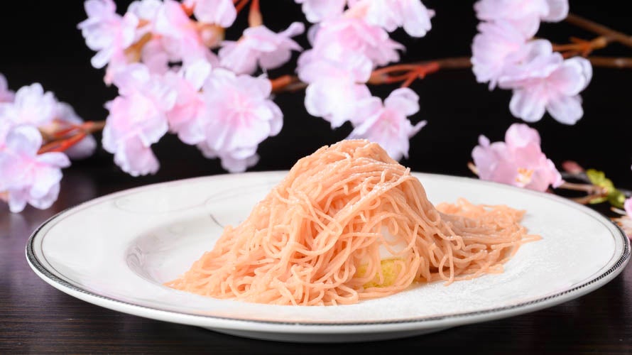 搾りたて　桜のモンブラン