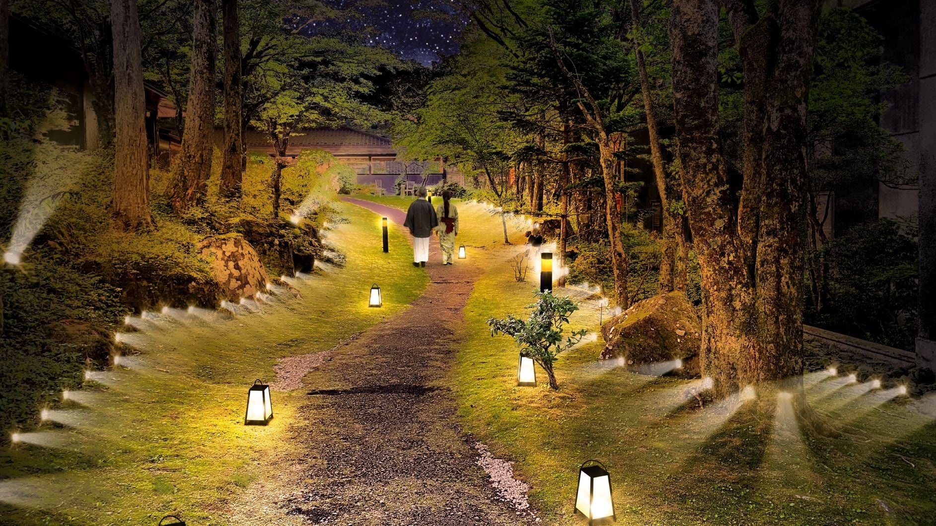 湯上り星空散歩（イメージ）