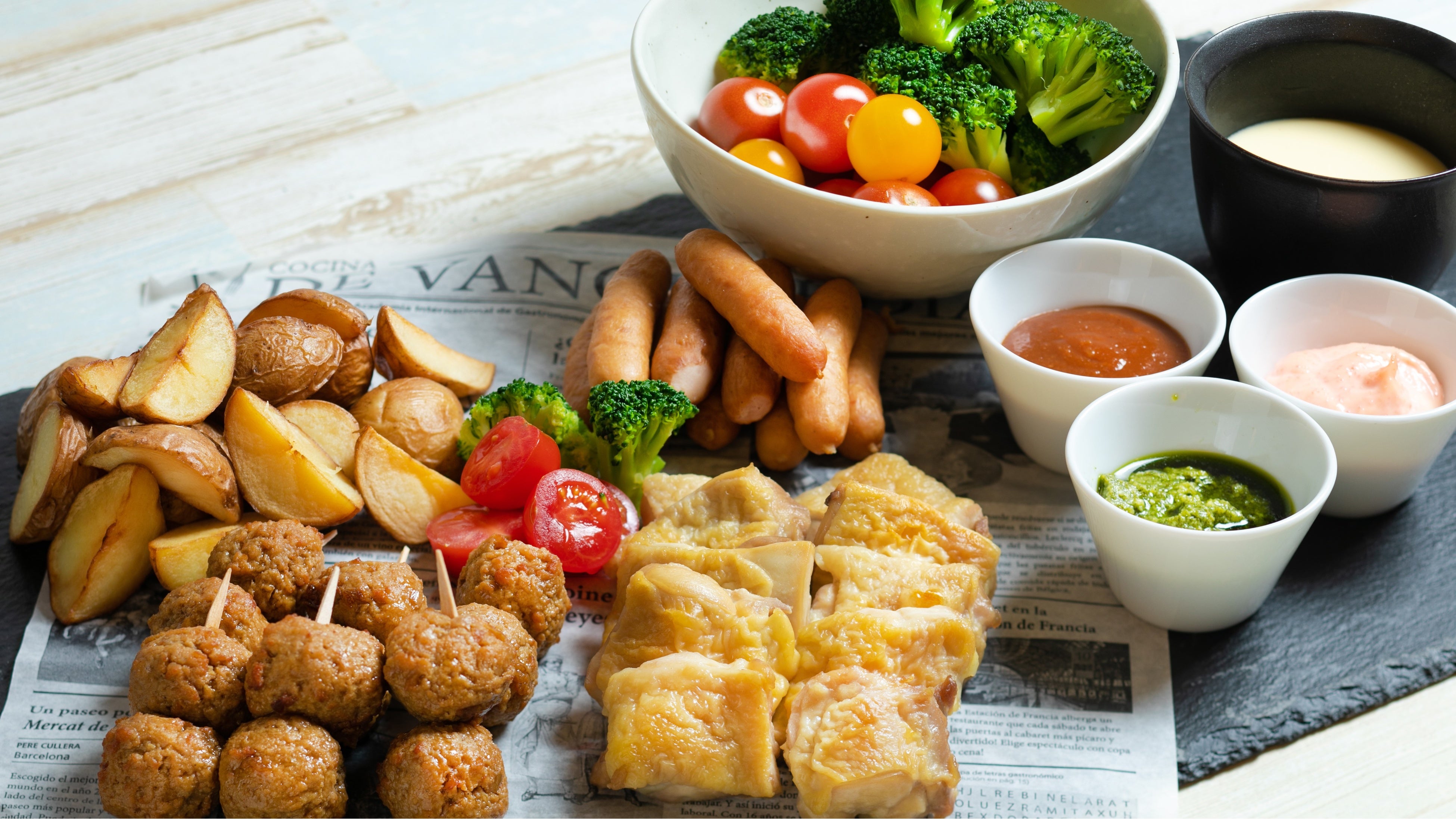 フォンデュコーナーメニュー (イメージ)　 ※ランチブッフェ限定メニュー