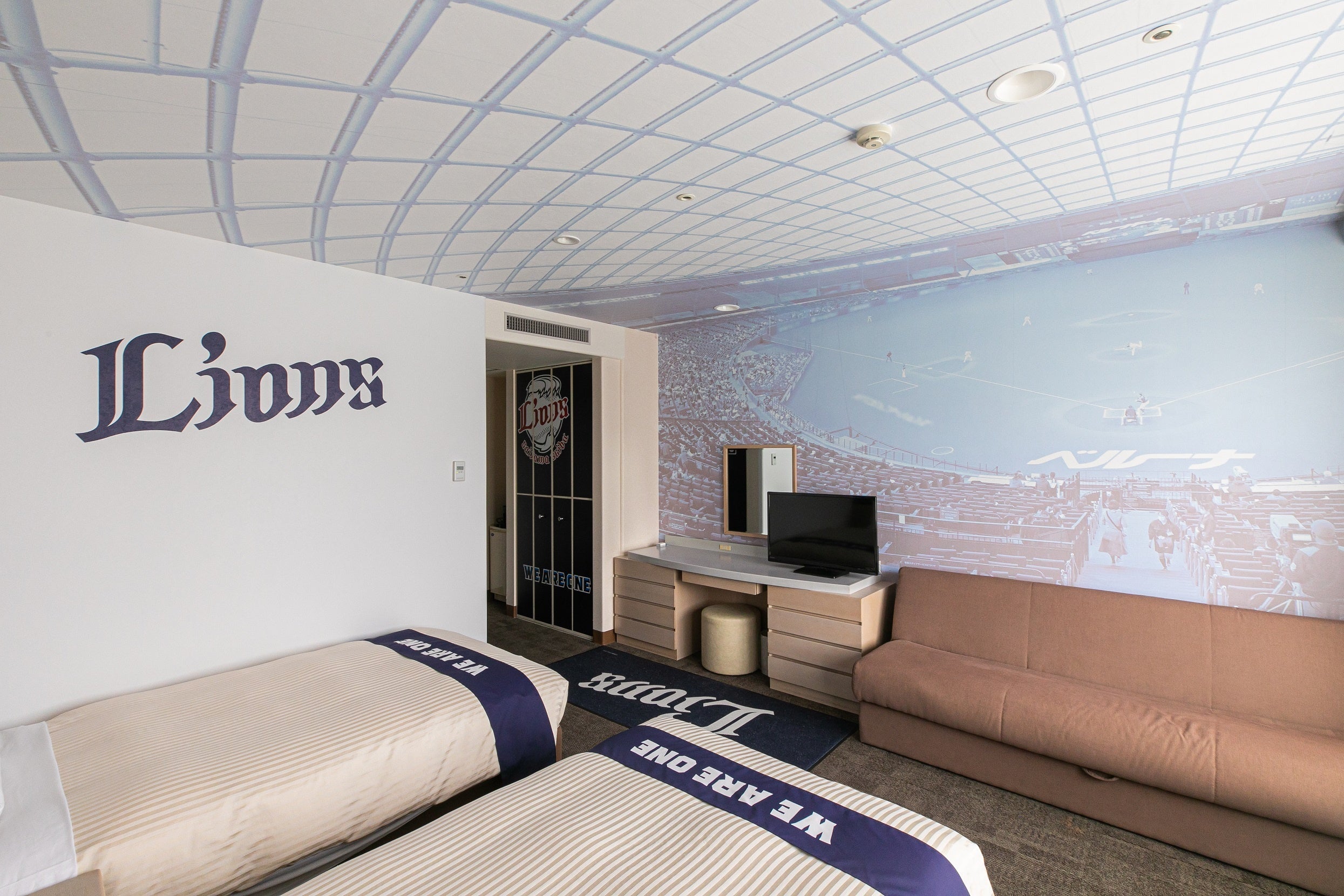 球場デザインの壁面イメージ 