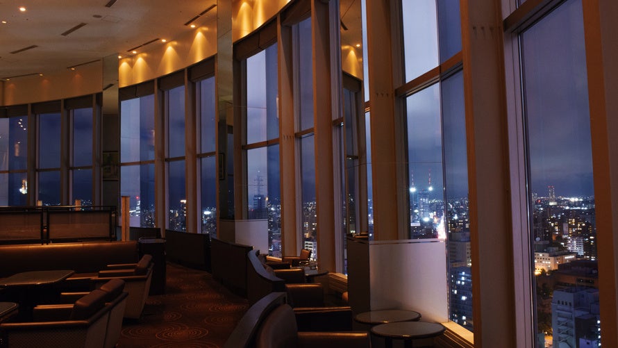 スカイラウンジ トップ オブ プリンスより望む札幌の夜景