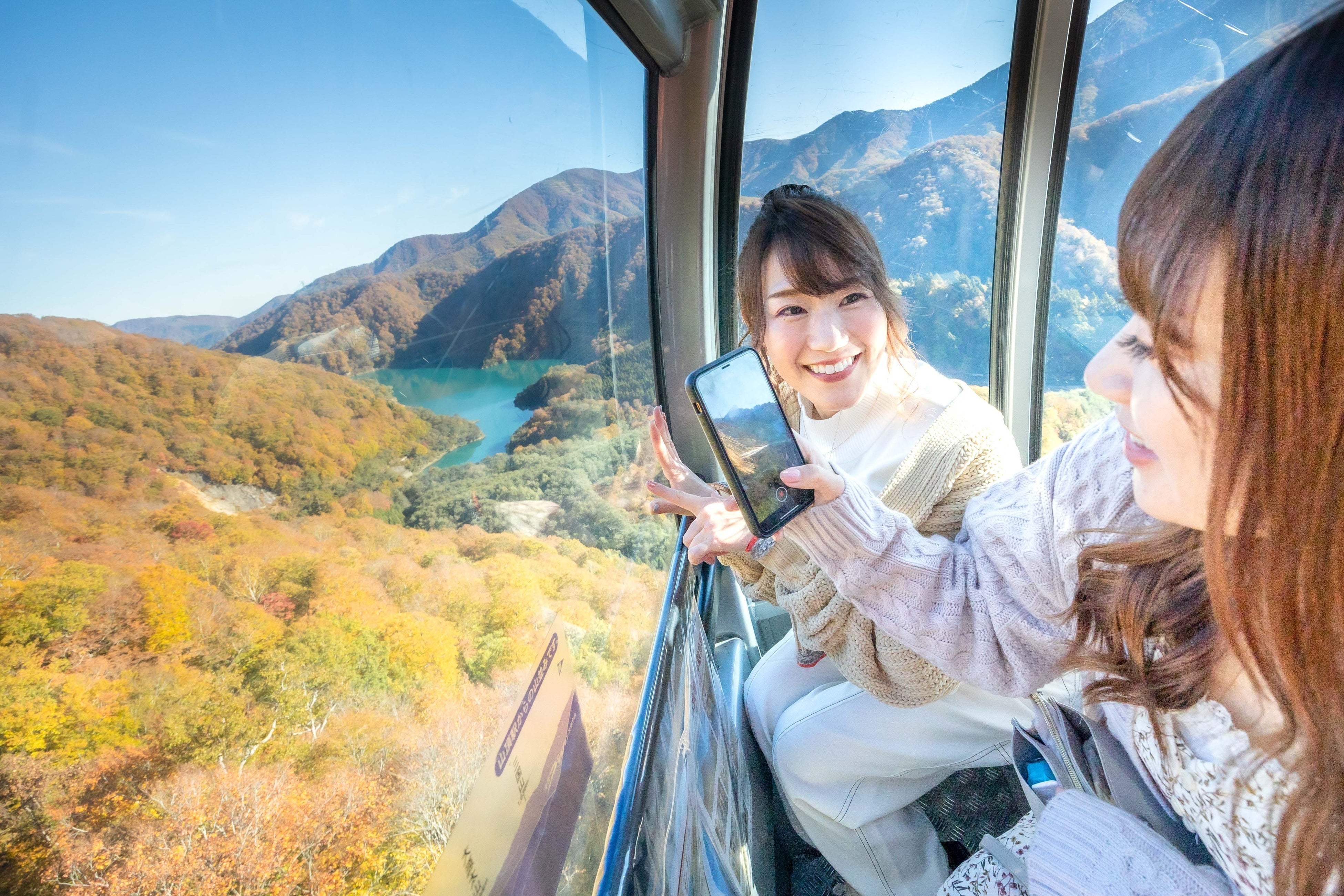 ゴンドラから眺める様子