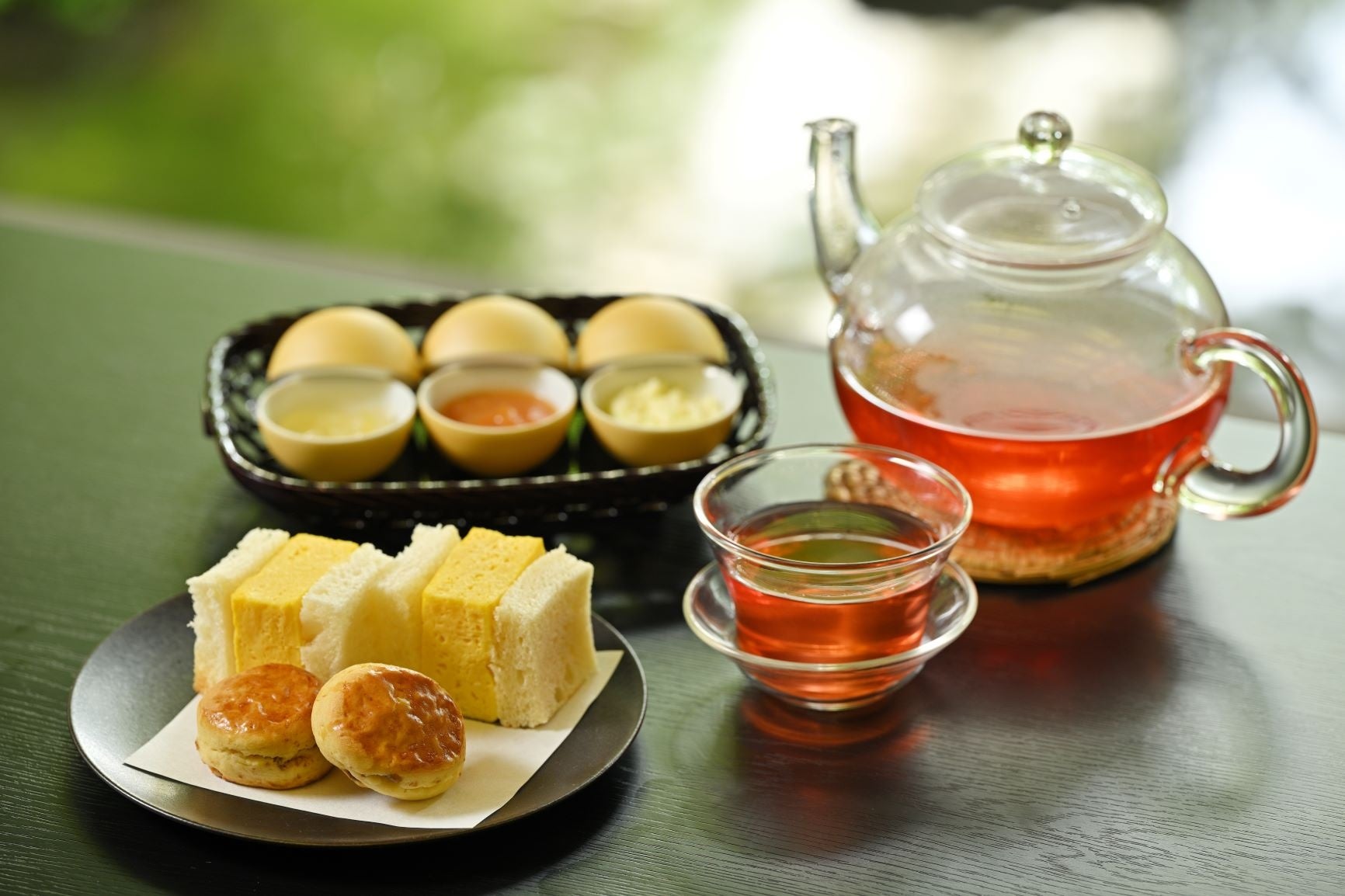 「日本料理&nbsp; 宝ヶ池」だし巻きの玉子サンド