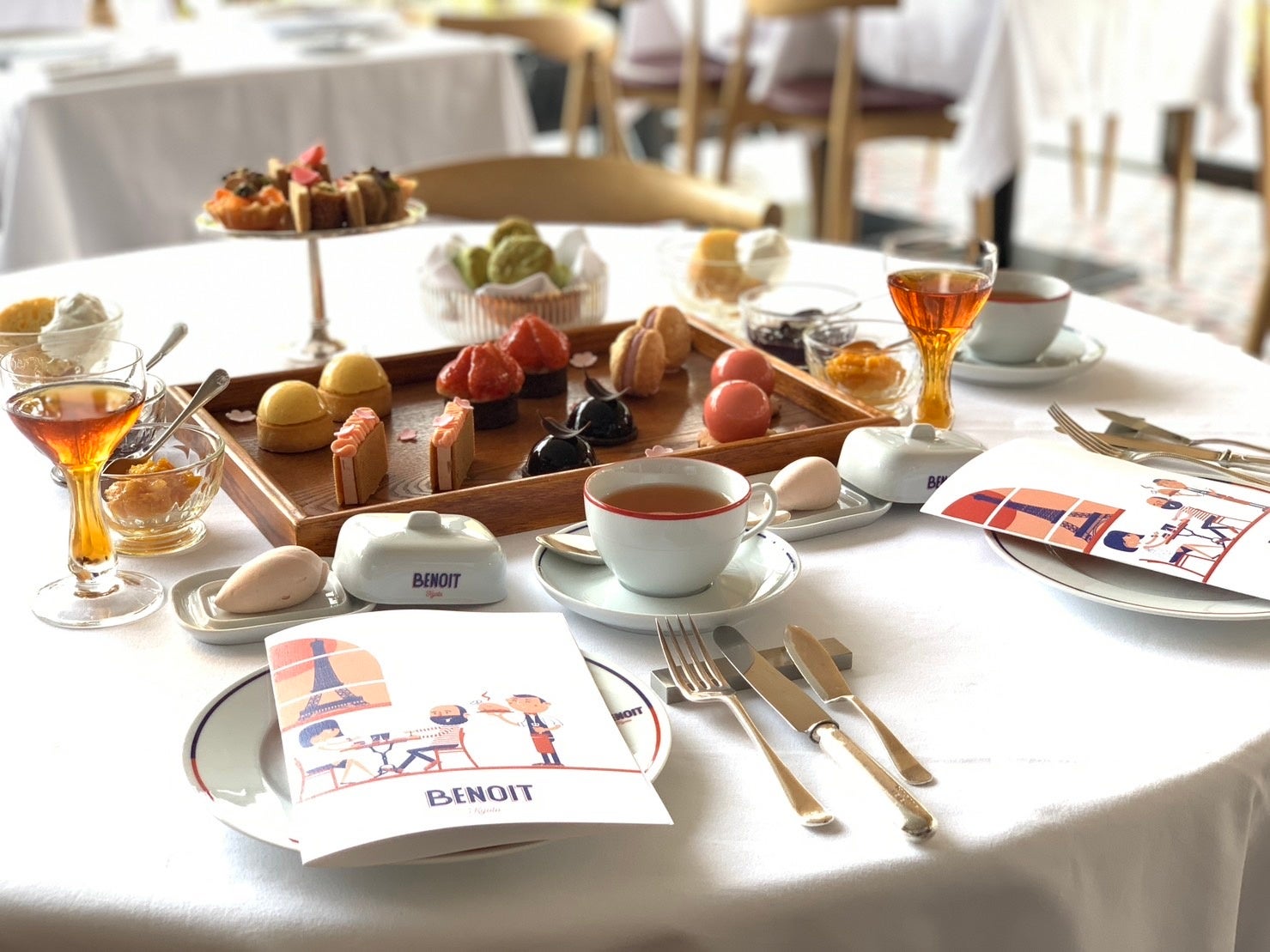 ブノワ京都 春のアフタヌーンティー