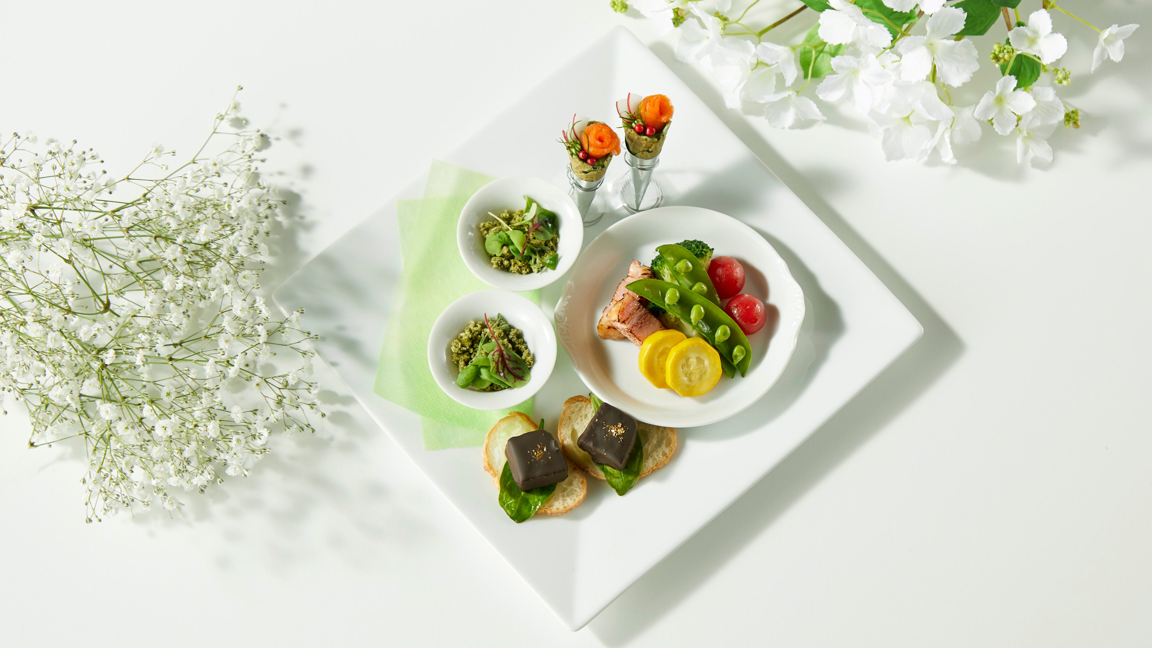 抹茶＆ほうじ茶Afternoon Tea Set オードブルイメージ