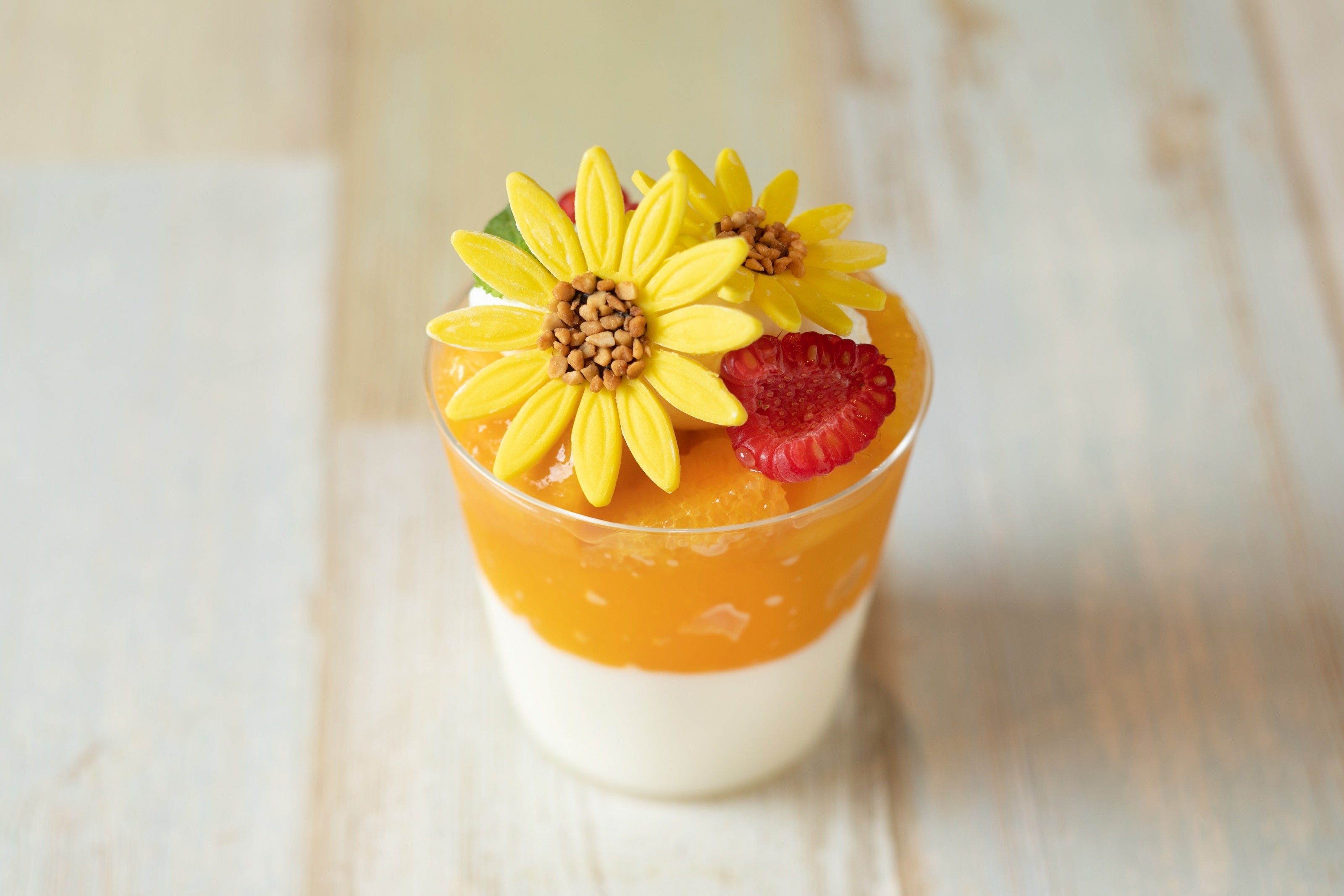 本イベント限定スイーツ「ひまわりパンナコッタ」（イメージ）