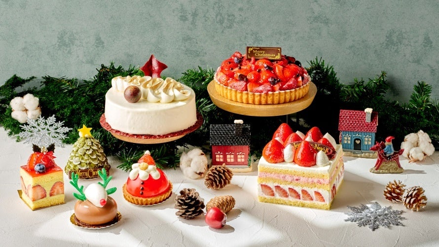 【大磯プリンスホテル】サンタやトナカイ、旬のいちごが彩るクリスマスケーキ2026（全4種類）を販売