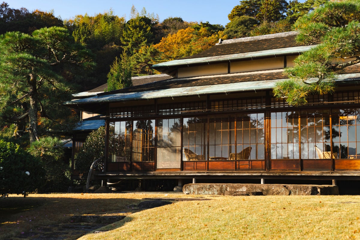 日本庭園カフェ会場