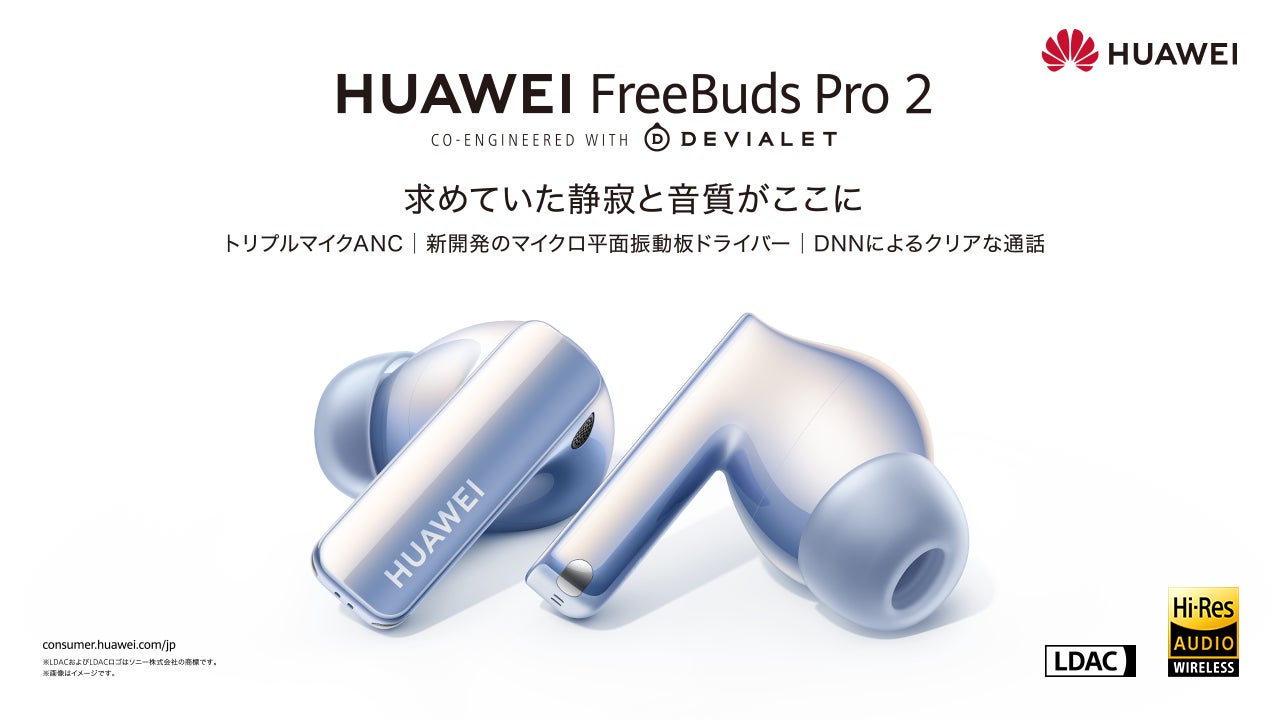 音質、ノイキャン、通話品質を追求!新開発のマイクロ平面振動板