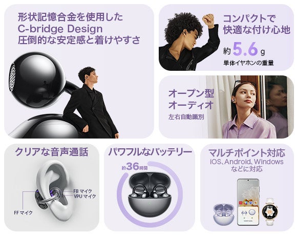 HUAWEI FreeClip』ユーザーリクエスト多数の「イヤホン単体での音量