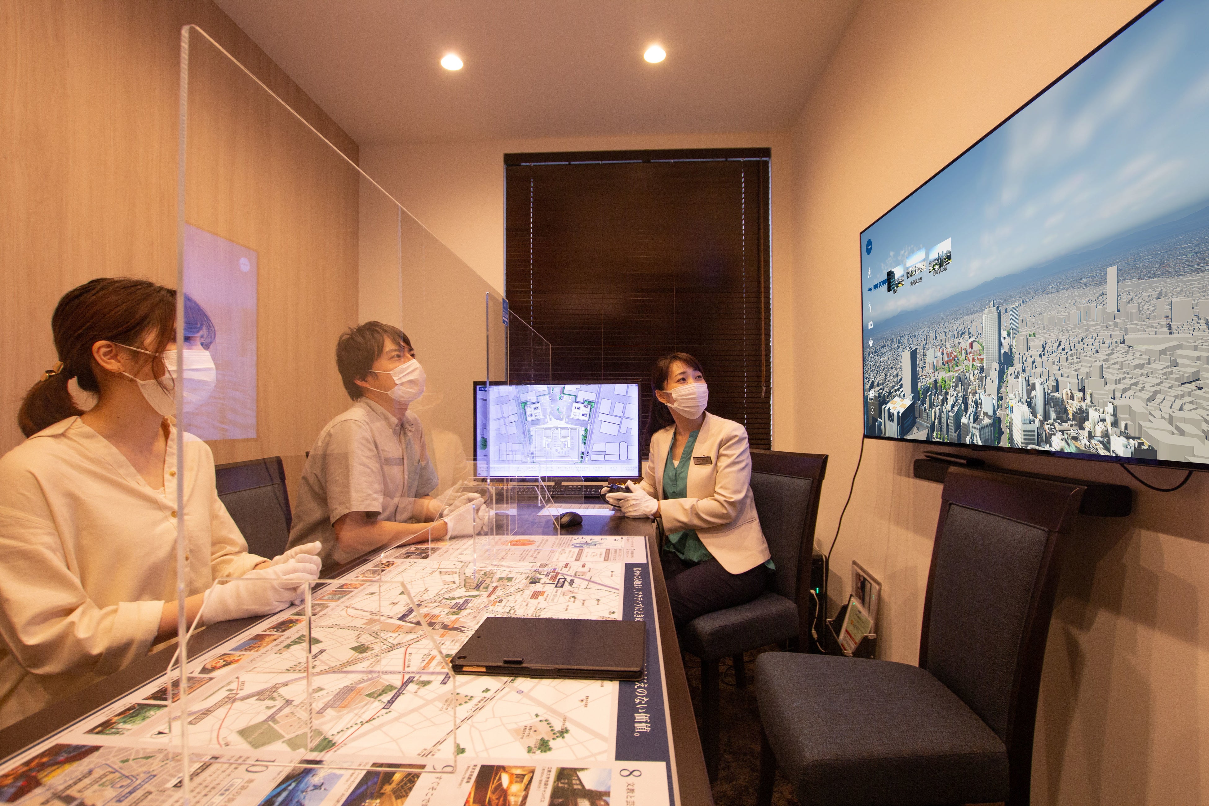 販売センター内での接客イメージ