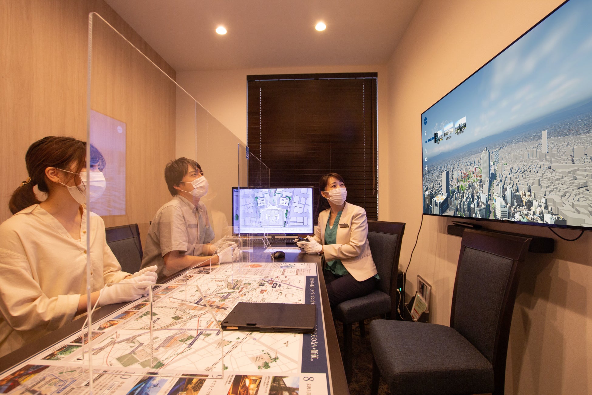 販売センター内での接客イメージ