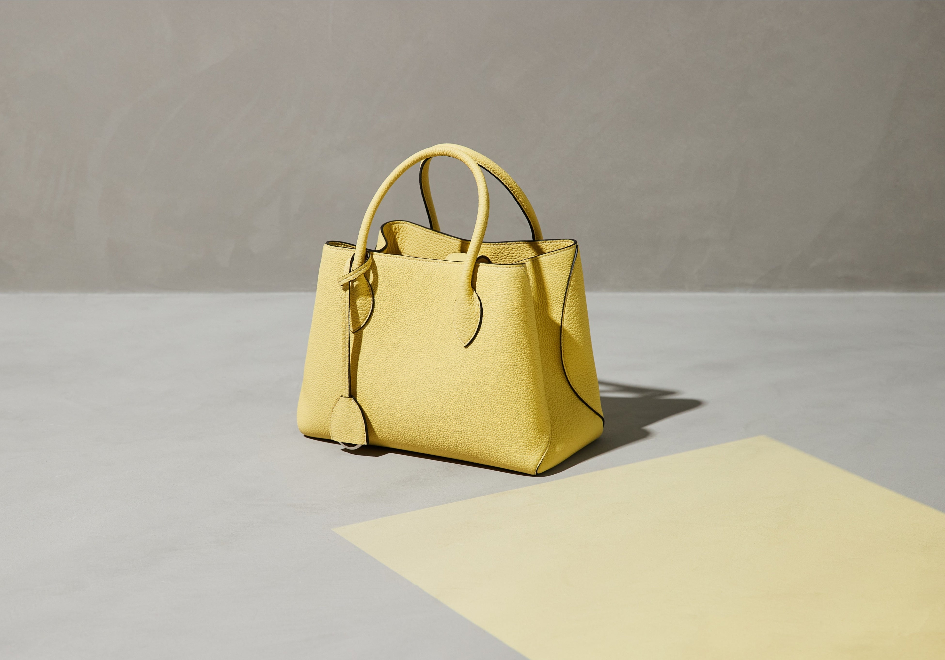 BONAVENTURA イエロー トートバッグ　新品 BONAVENTURA(ボナベンチュラ) トートバッグ美品 - イエロー