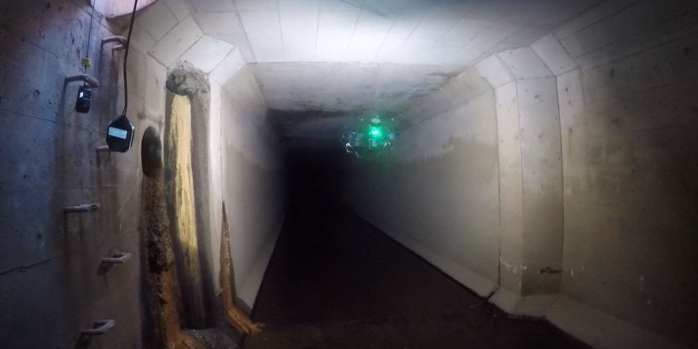 栃木県野木町の下水道重点調査、ドローンによる点検で工期3日短縮に成功