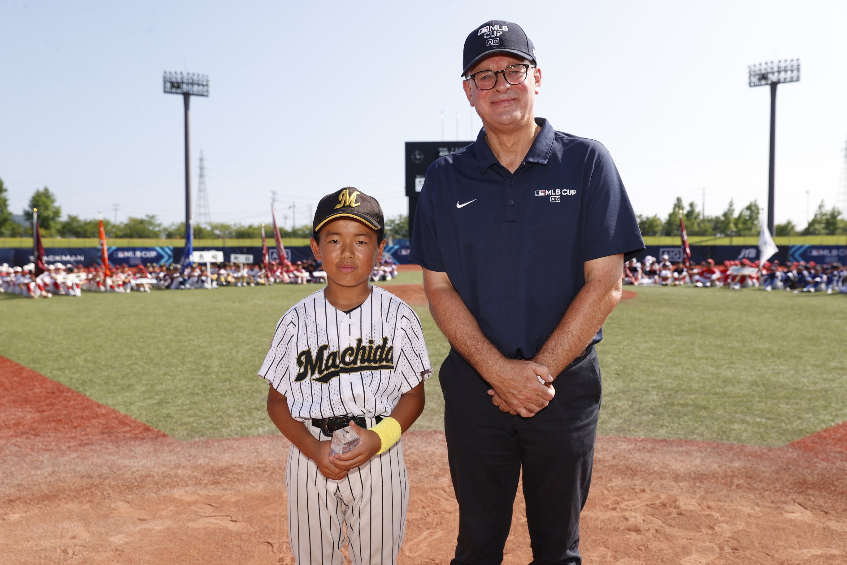 「AIGアワード」を受賞した町田リーグ　齋藤健心さん