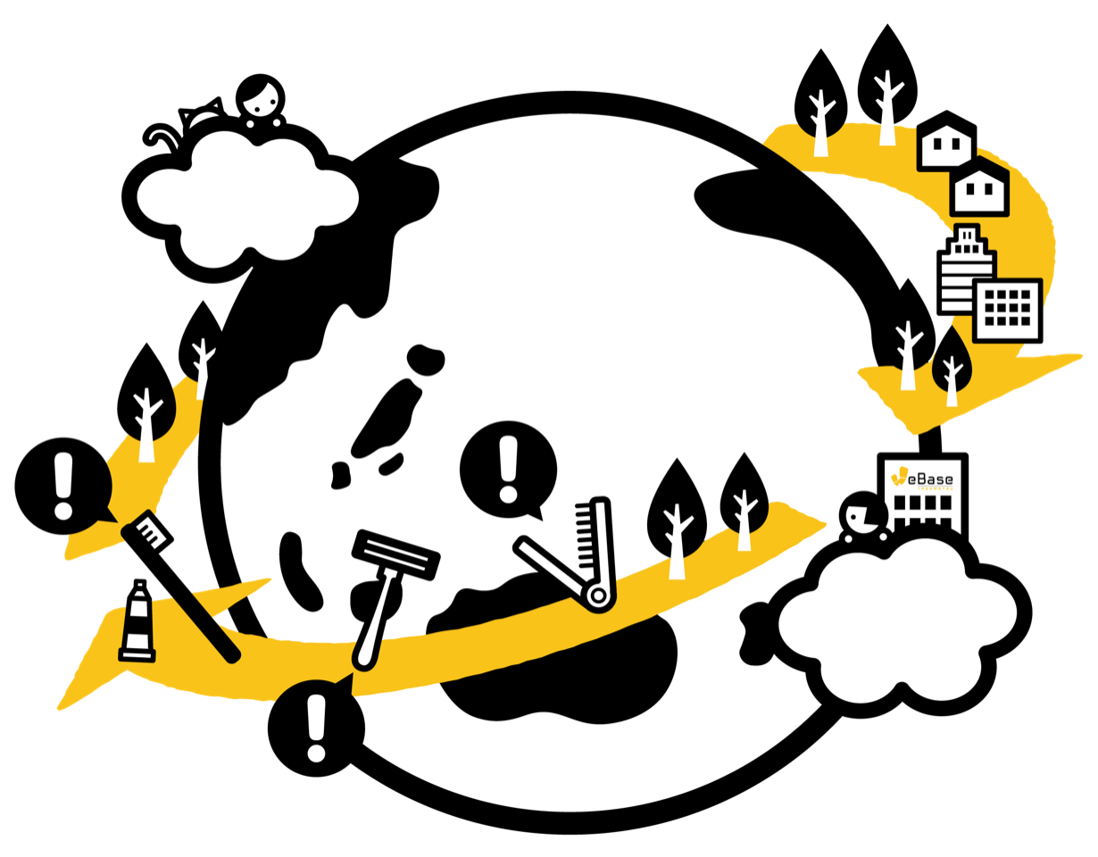 WeBase 高松「環境に優しいホテル」シンボルマーク