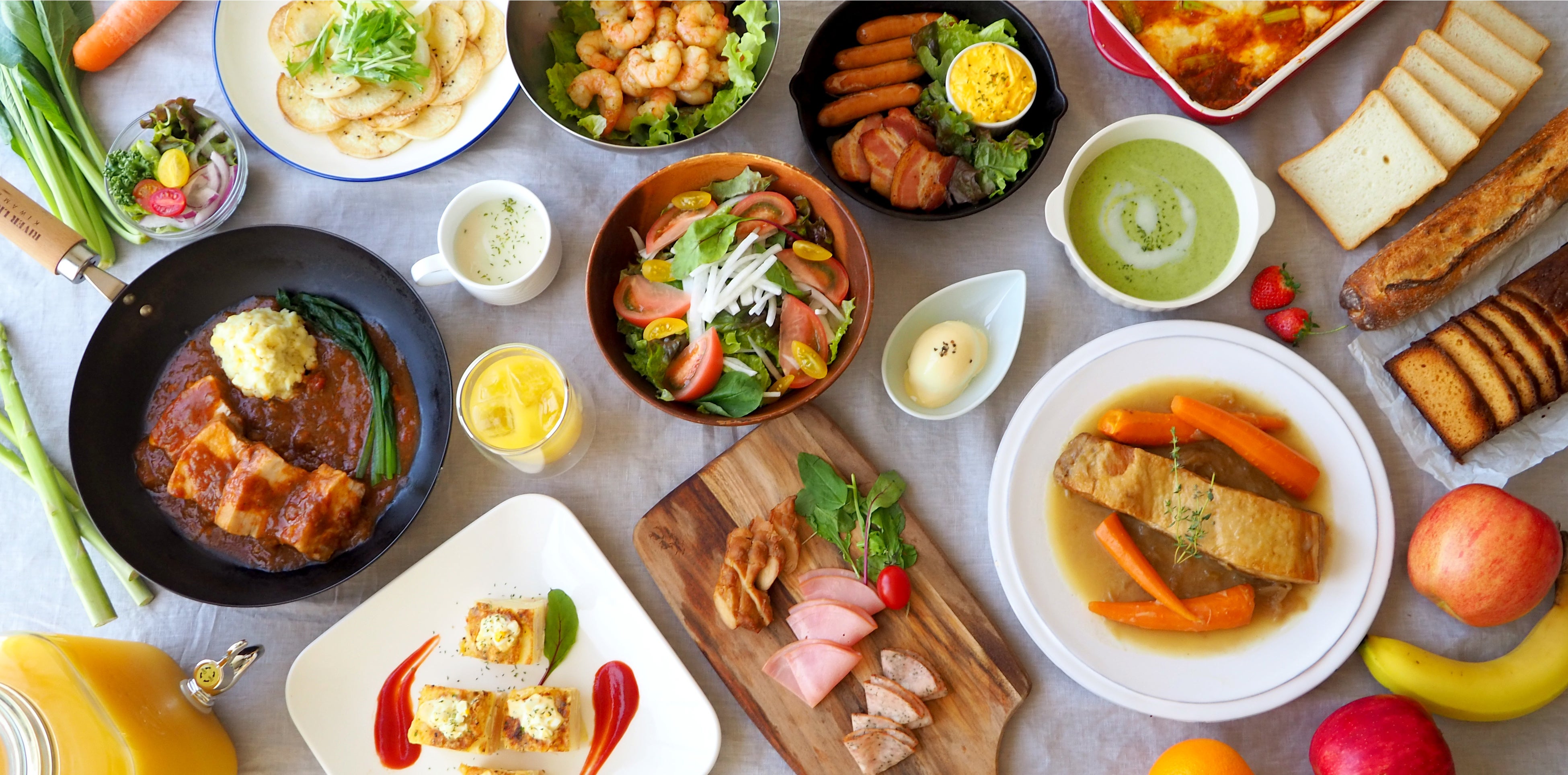 朝食バイキング