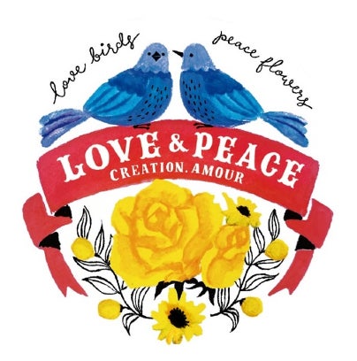 　　『LOVE birds & PEACE flowers』　