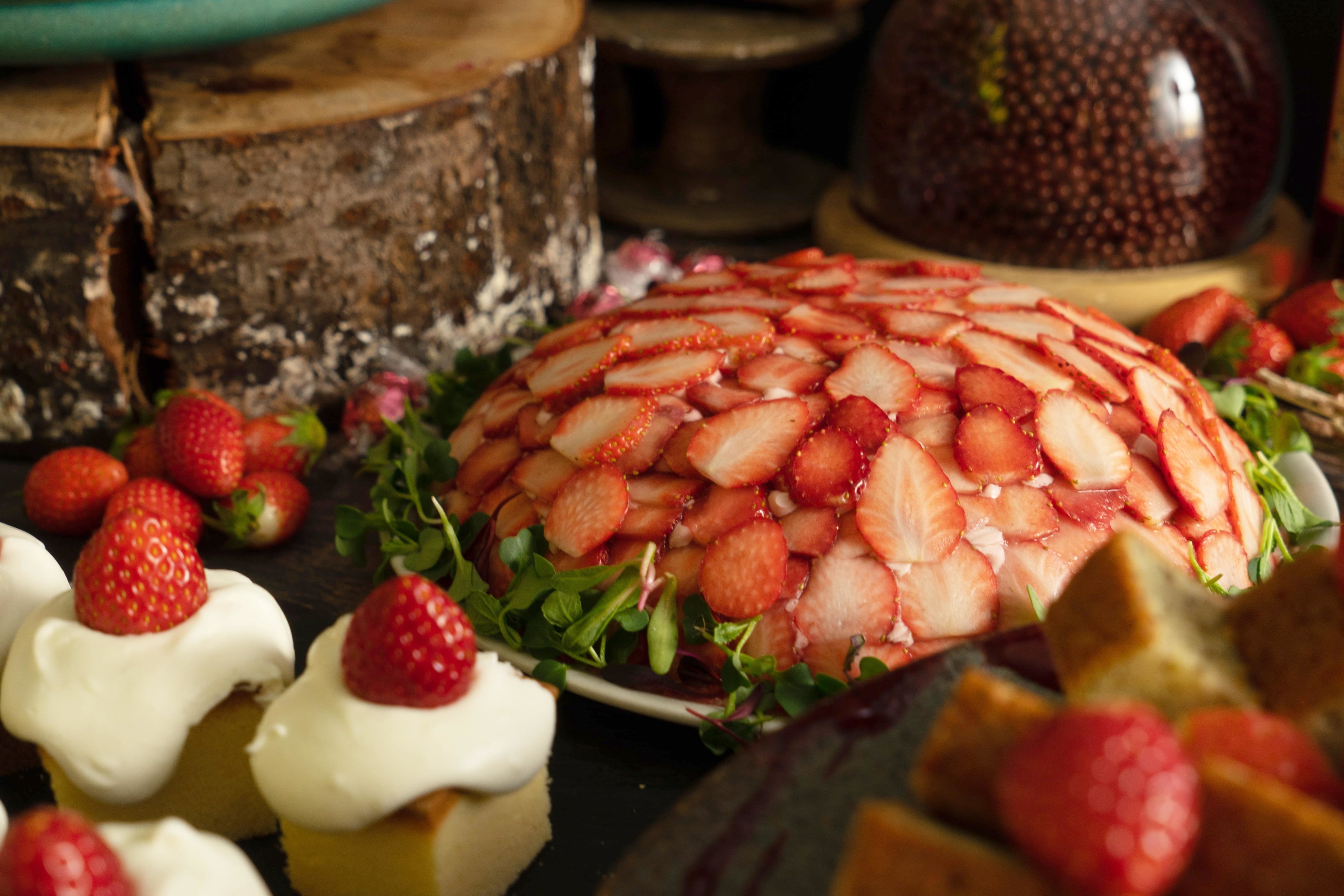 苺をたっぷり使った苺ムース