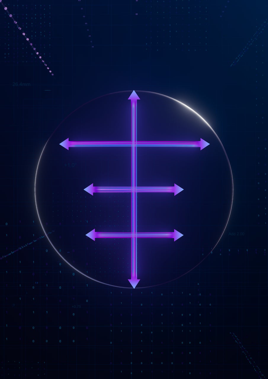 標準的な累進レンズの設計