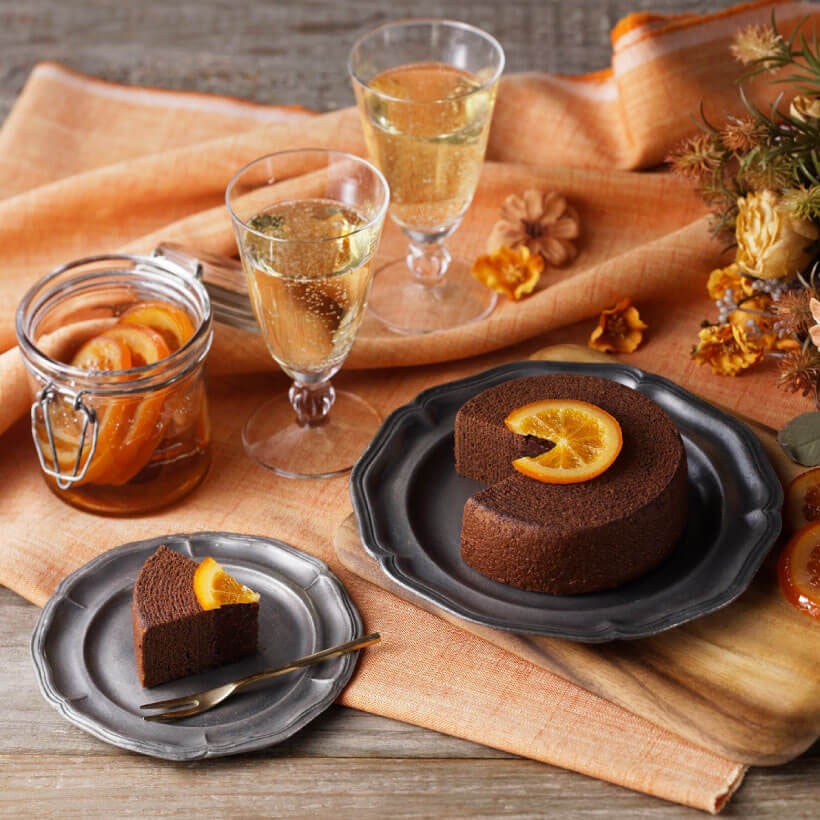 〈ISHIYA〉恋するチョコレート ショコラバウムクーヘン（オレンジ） （1本）税込１,５１２円