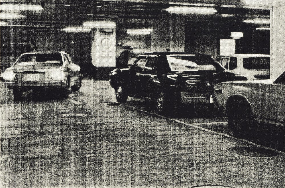 《A PARKING SCENE No.26(A)》 1979、シルクスクリーン/紙