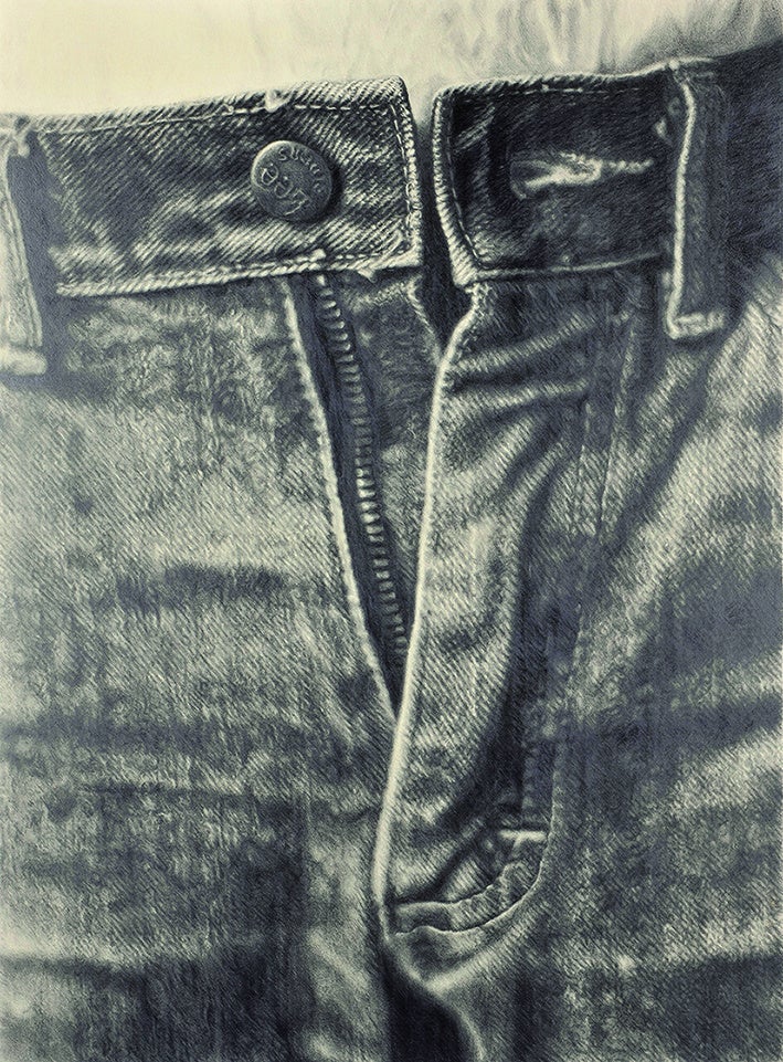 《ジーンズ》1983、鉛筆／紙