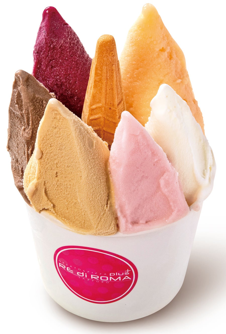 「レ・ディ・ローマ・プラス」 メガ盛りジェラート 6(シックス) 1 個 税込 1,200 円 各日 20 個限り