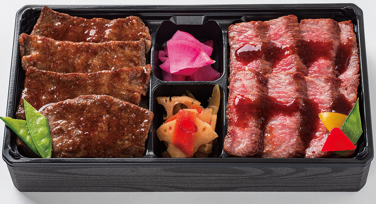 【福岡】焼肉の大昌園「黒毛和牛 焼肉＆ステーキW弁当」税込1,990円