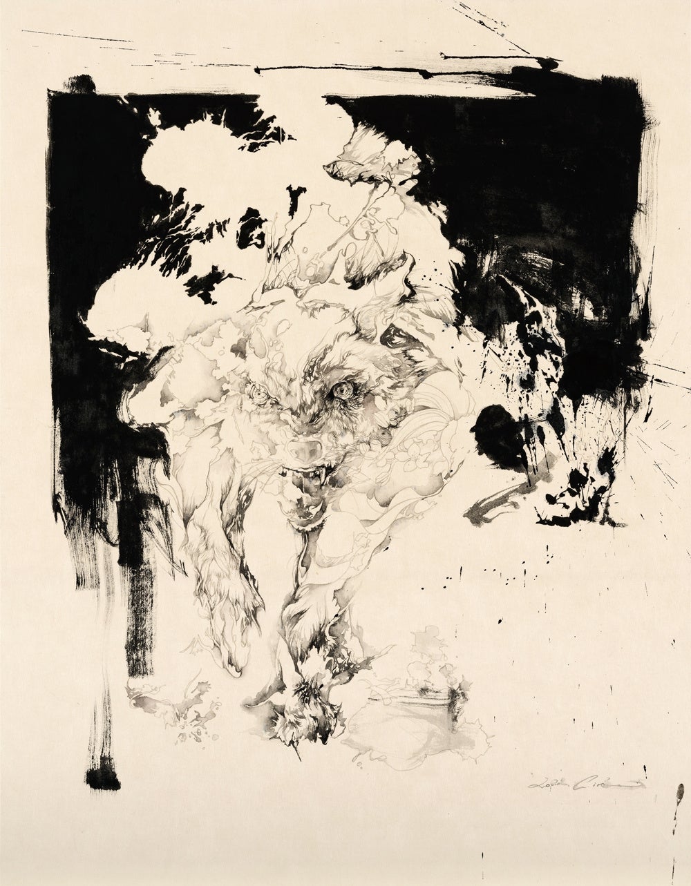 《雨久花のエスキース》2022 年 作家蔵